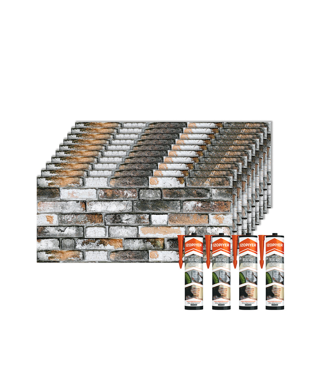 Towards The Bridge SL-1804 3D Decorative Wall Panels, Stone Effect