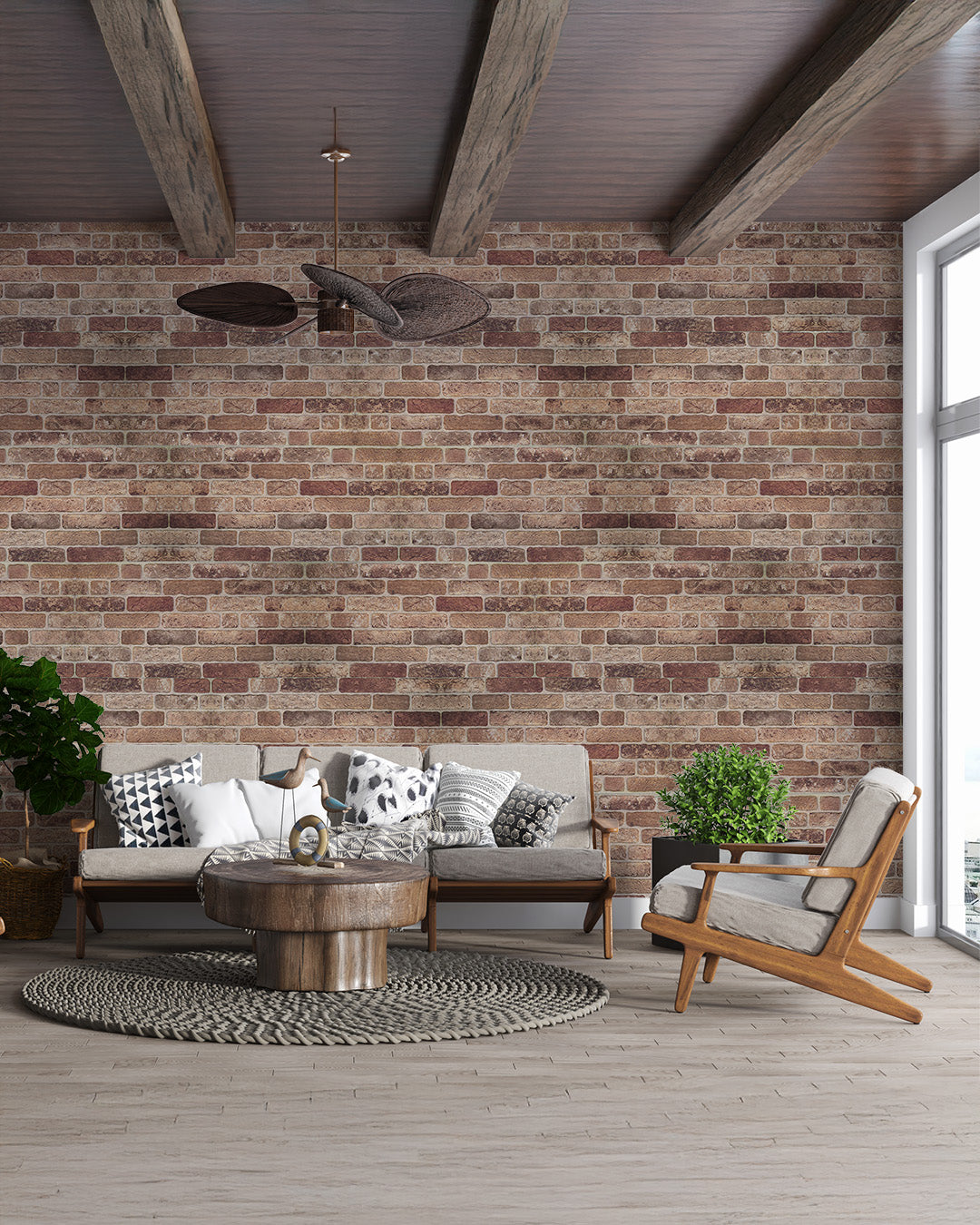 Farmhouse Style SL-1901 3D Decorative Wall Panels, Stone Effect