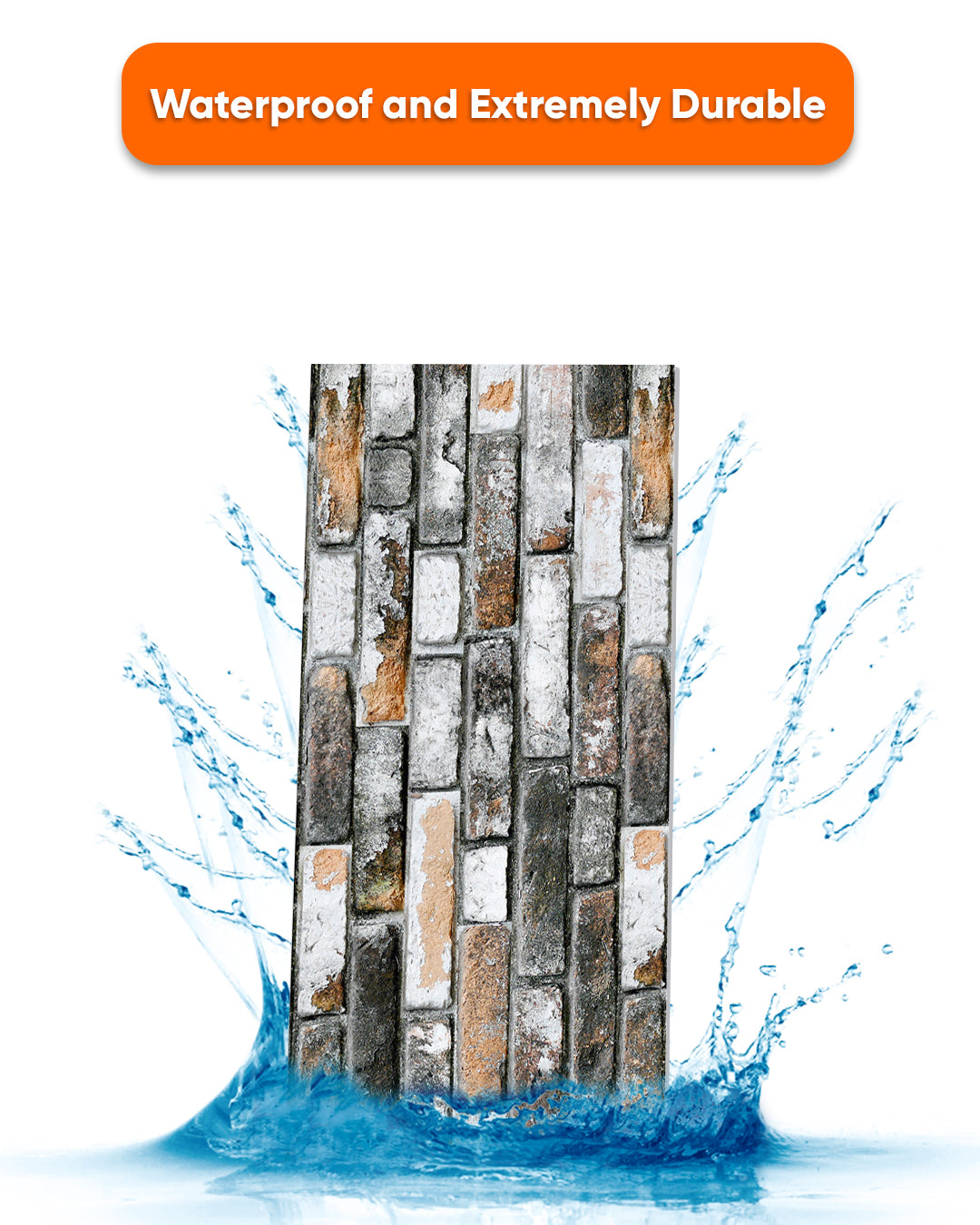 Towards The Bridge SL-1804 3D Decorative Wall Panels, Stone Effect