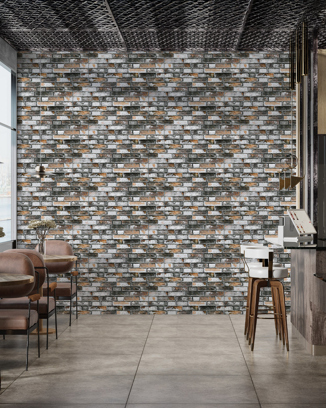 Towards The Bridge SL-1804 3D Decorative Wall Panels, Stone Effect