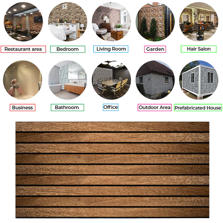 Wilderland Faux Wood AL-103 3D Acoustic Wall Panels (3 Pieces)