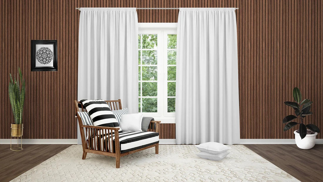 Wisdom Faux Wood AL-104 3D Acoustic Wall Panels (3 Pieces)