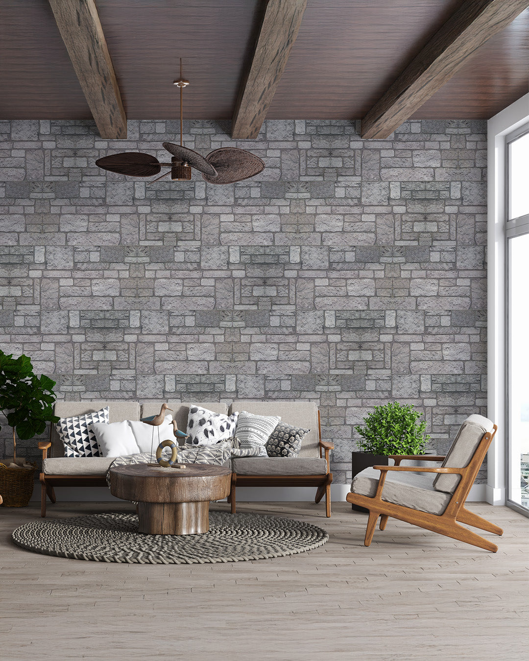 Backyard K-04 | Product Sample 10"x10" 3D Decorative Wall Panels