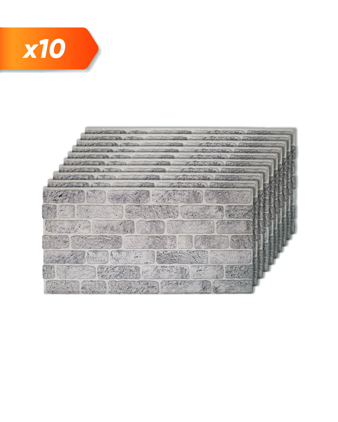 White Grey SL-1702 3D Decorative Wall Panels, Stone Effect