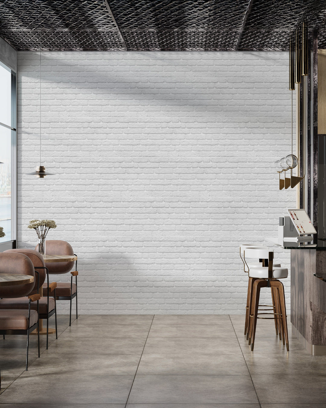 White Snow SL-1900 3D Decorative Wall Panels, Stone Effect