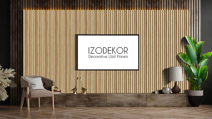 Silent Faux Wood AL-205 3D Acoustic Wall Panels (3 Pieces)