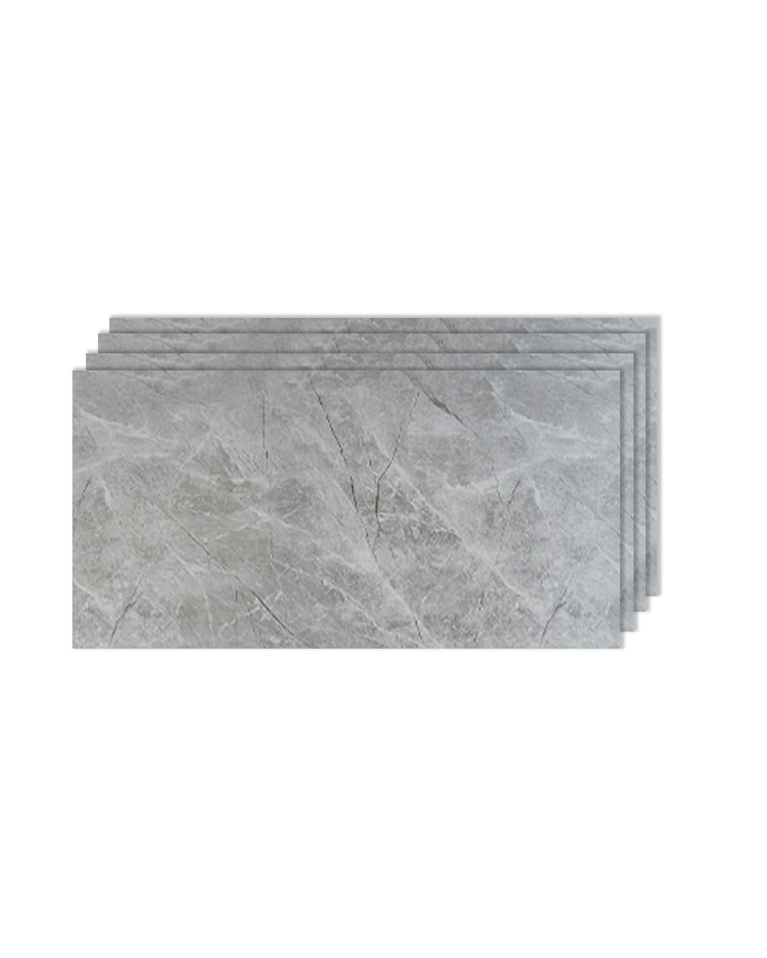 Silver Mist | Marble Look Decorative Wall Panels (24"x48") | 4 Pieces  | Alternative to Bathroom & Kitchen Tiles, Shower Wall Panels, Kitchen Backsplash
