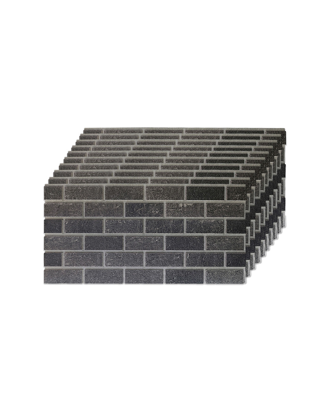 Ash Smoke T-1905 | 3D Brick Effect Decorative Wall Panels, 20x40in | 3/10/20 Panel Options