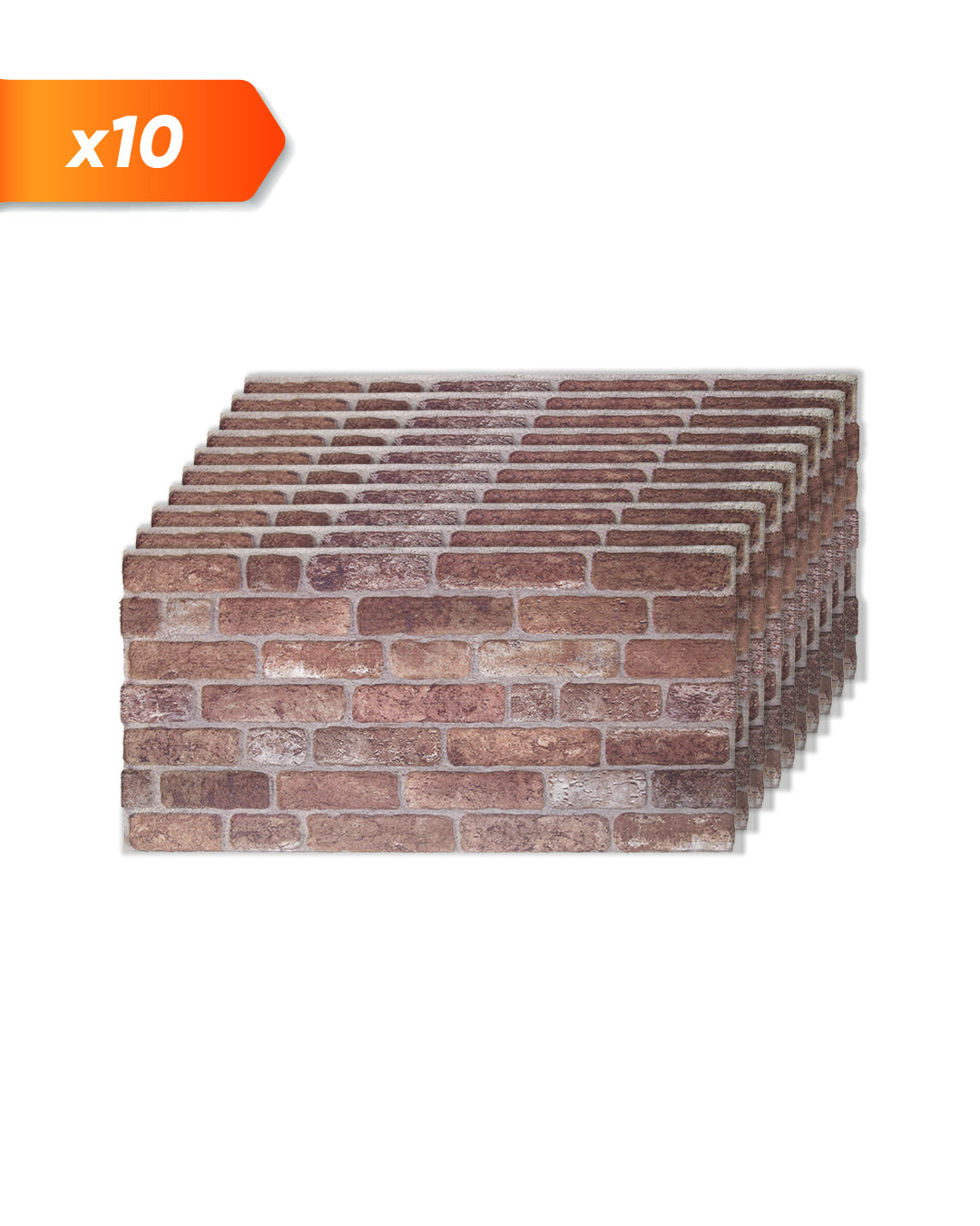Old Castle SL-1907 | 3D Brick Effect Decorative Wall Panels, 20x40in | 3/10/20 Panel Options