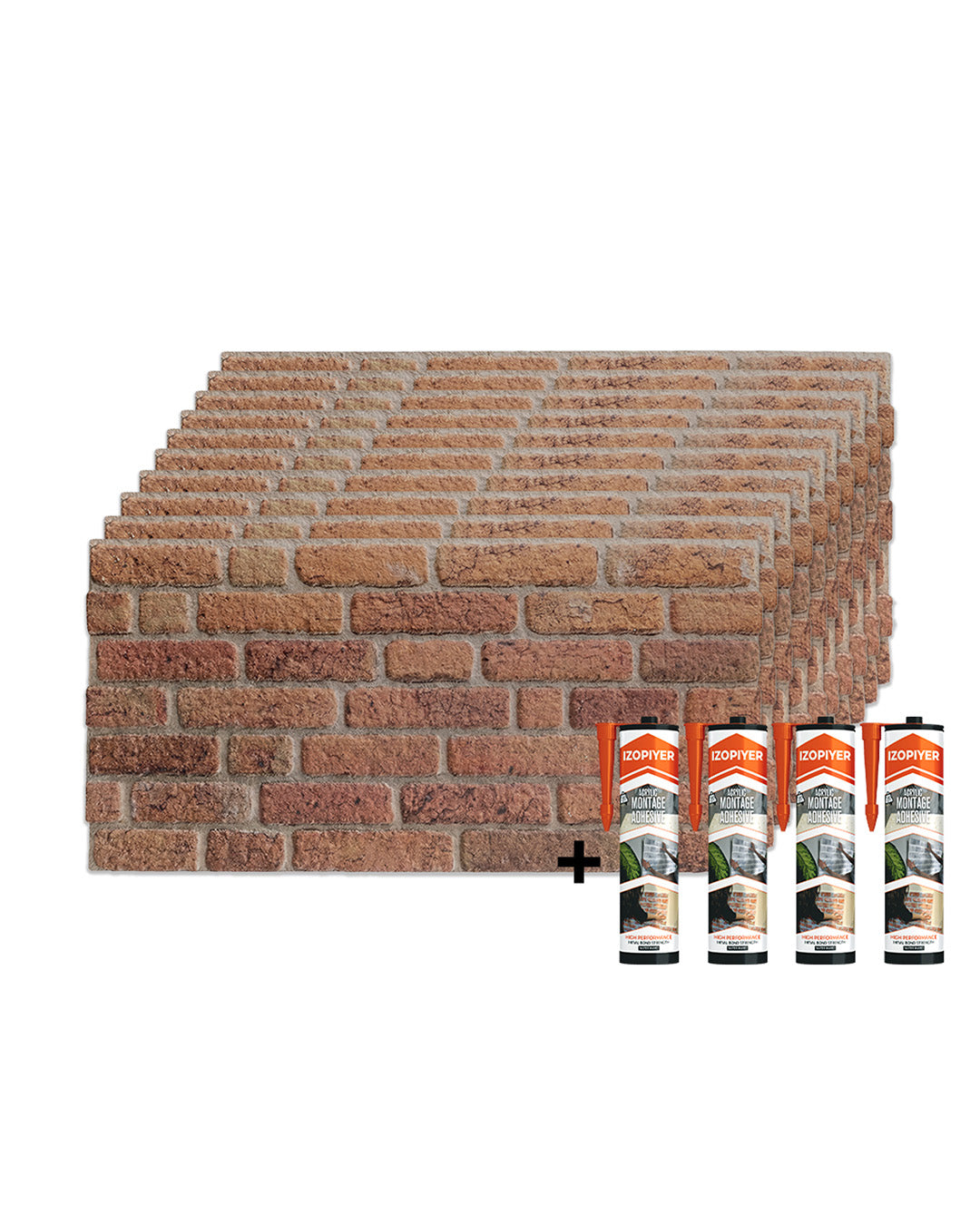 Telegraph Road SL-1812 | 3D Brick Effect Decorative Wall Panels, 20x40in | 3/10/20 Panel Options