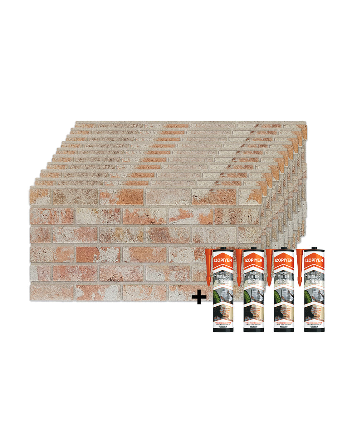 Stone House T-1913 | 3D Brick Effect Decorative Wall Panels, 20x40in | 3/10/20 Panel Options