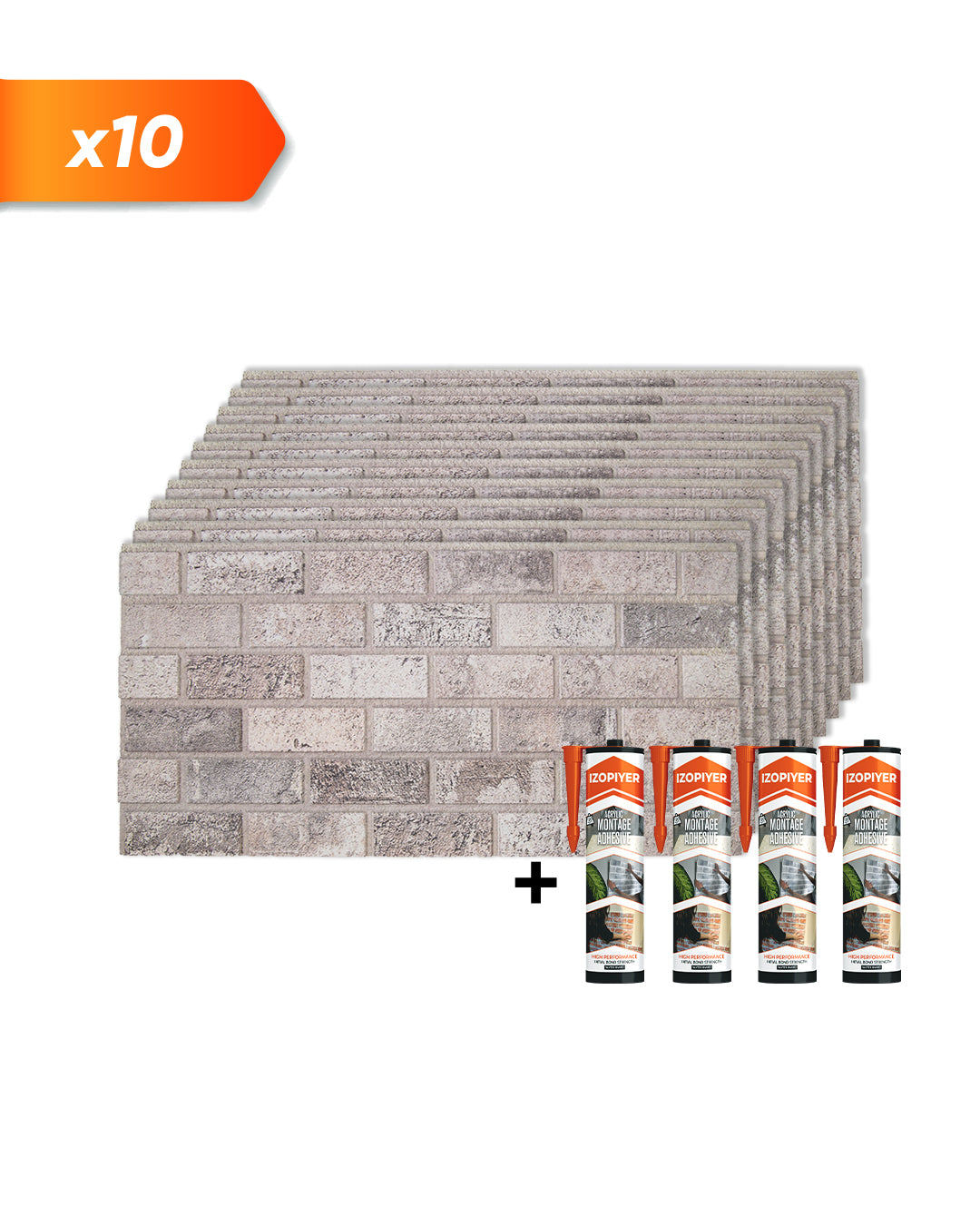 Beige Dream T-1902 | 3D Brick Effect Decorative Wall Panels, 20x40in | 3/10/20 Panel Options