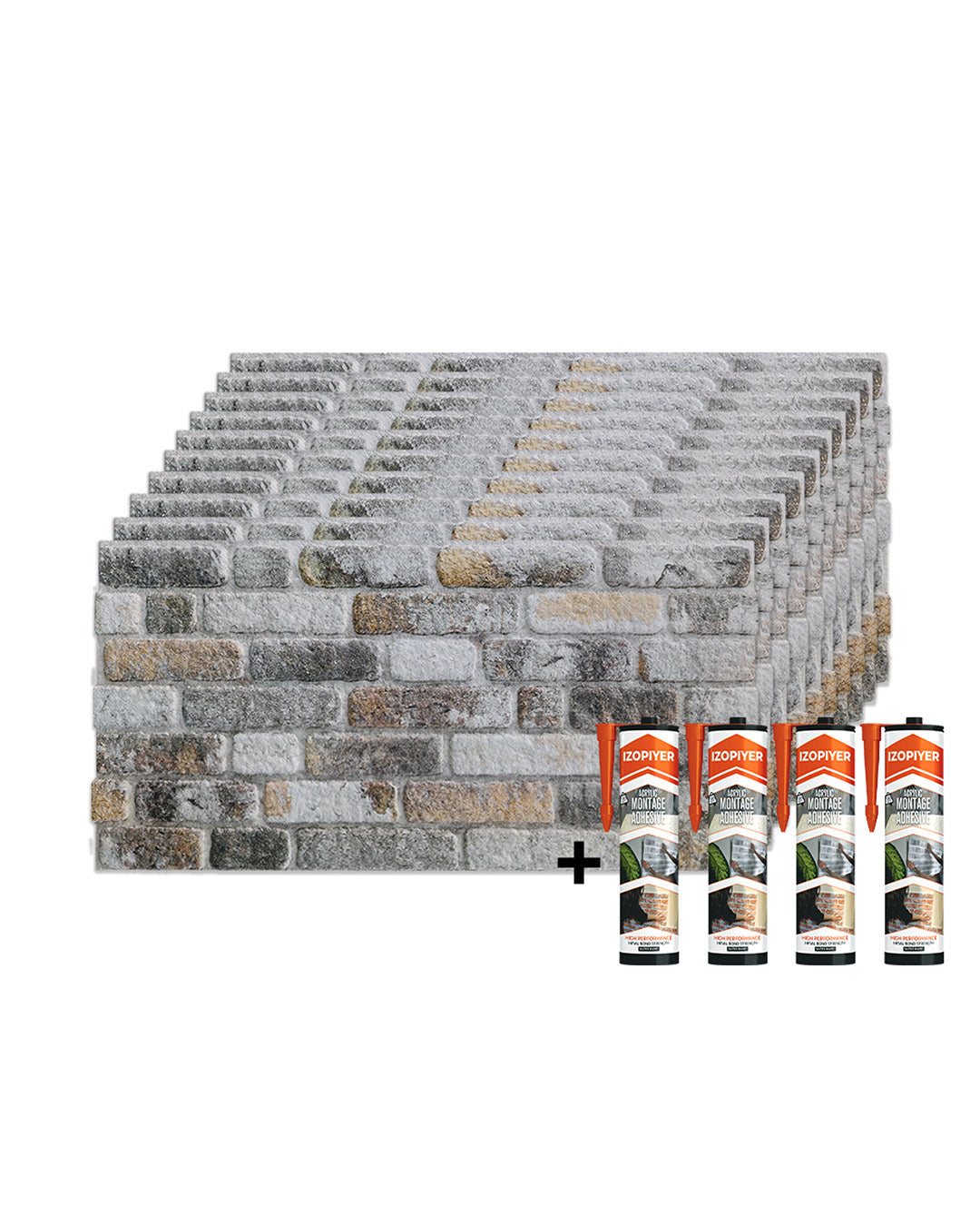 Towards The Bridge SL-1804 | 3D Brick Effect Decorative Wall Panels, 20x40in | 3/10/20 Panel Options