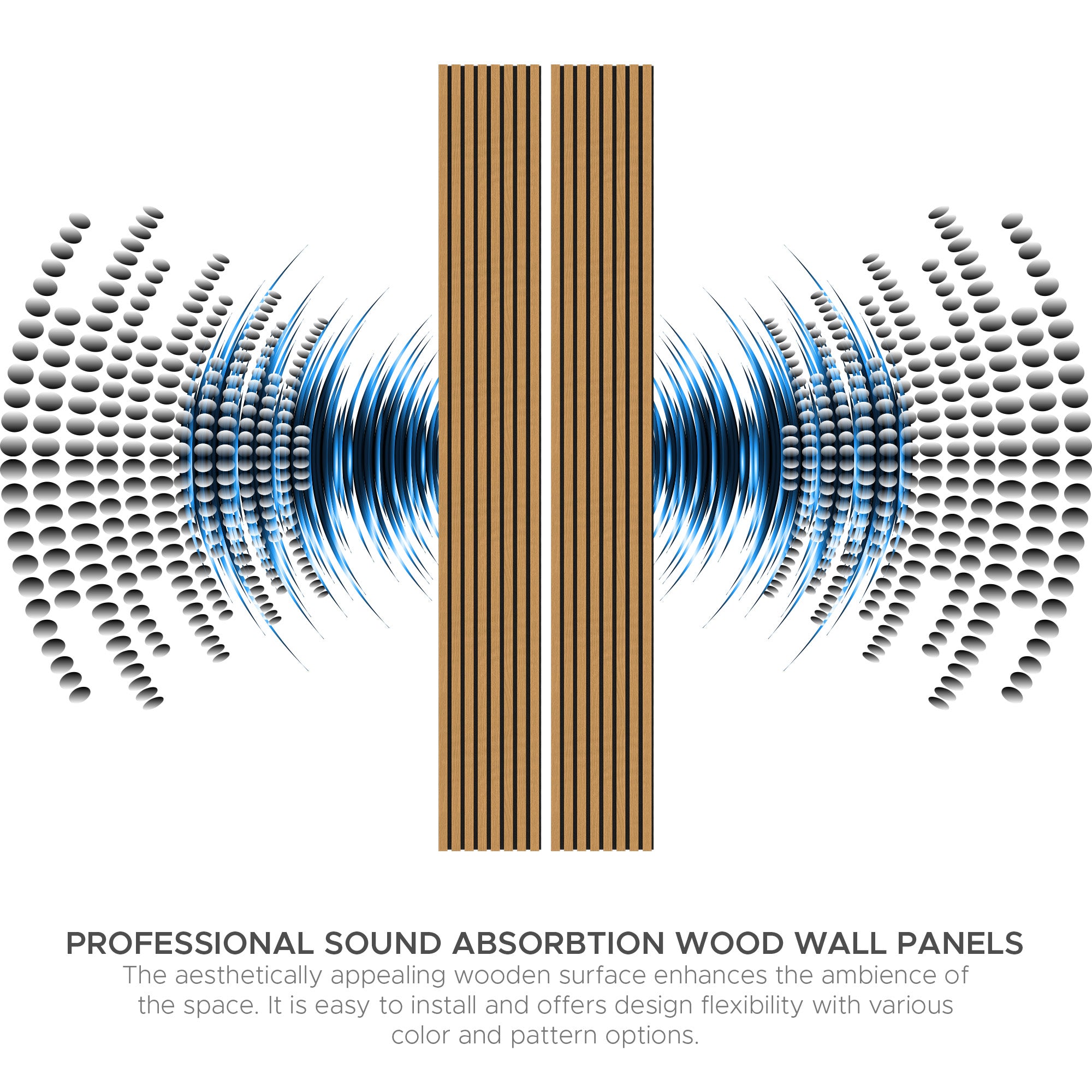 Forest Eye Harmony Wood-T44 Acoustic Wood Wall Panels