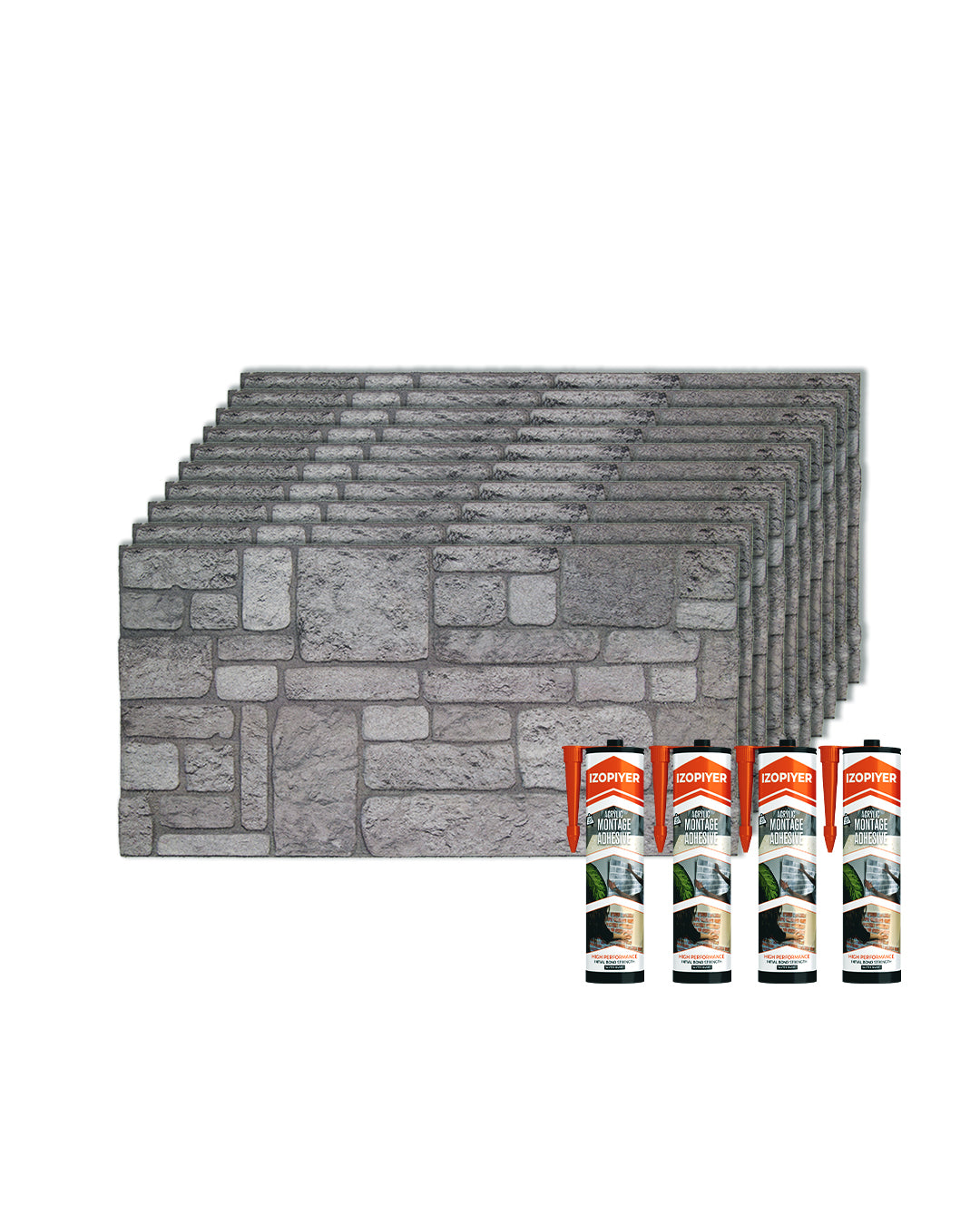Backyard K-04 3D Brick Mixed Wall Panels
