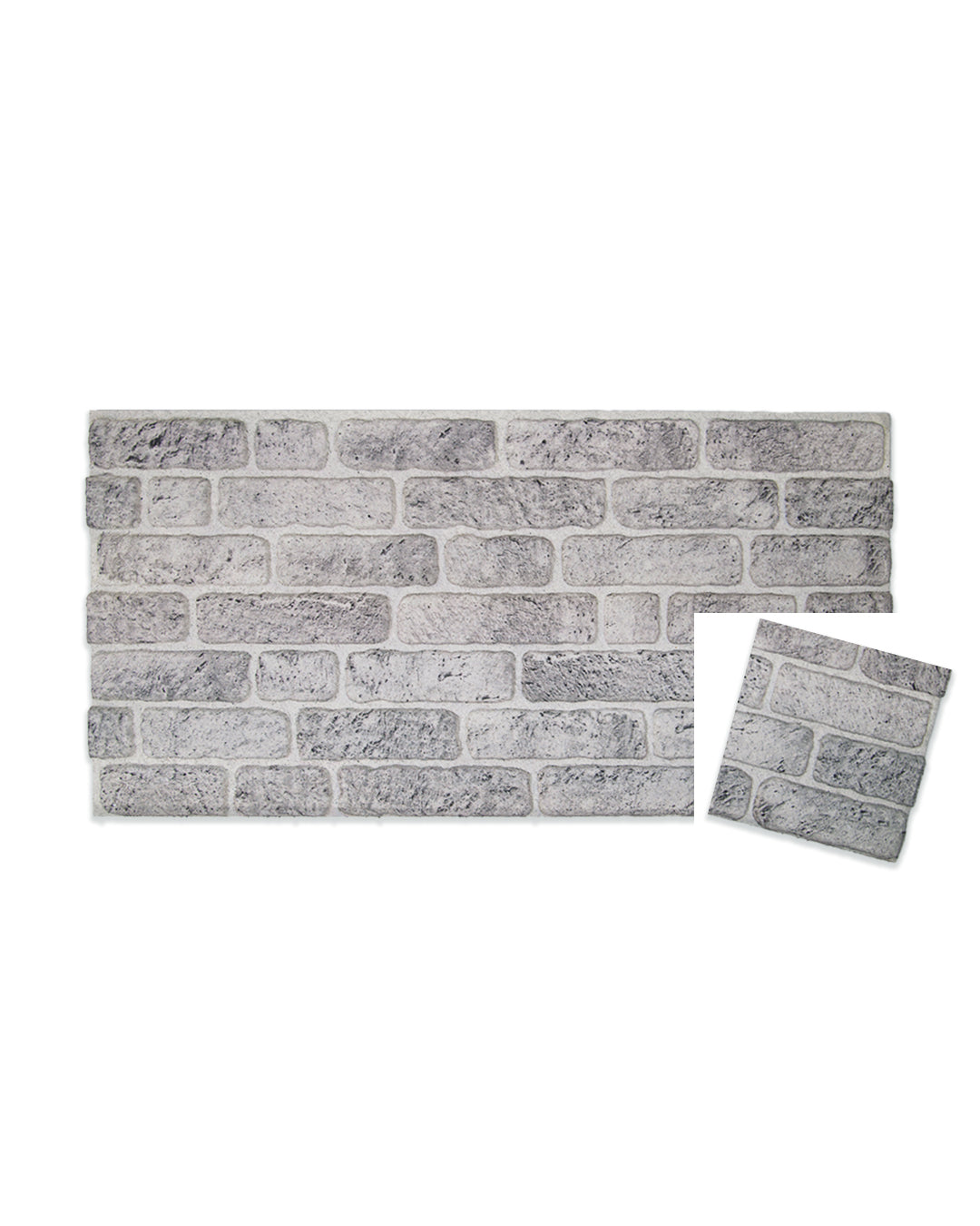 White Grey Slim L-1702 3D Decorative Wall Panels