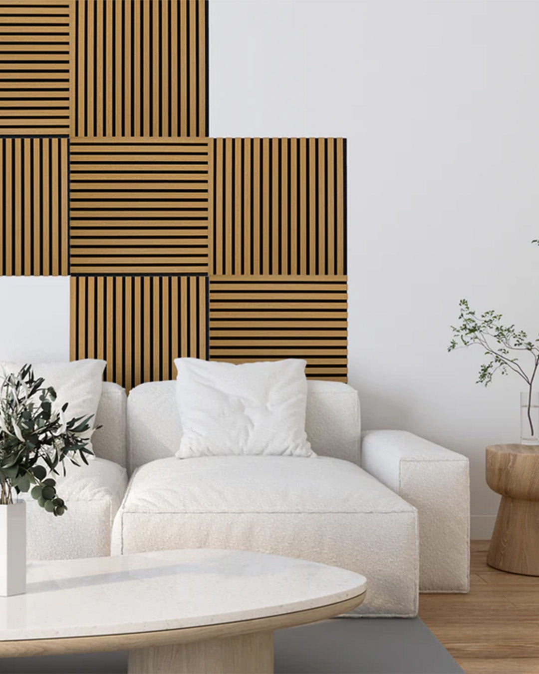 Refreshing Oak Harmony Wood-T55 Acoustic Wood Wall Panels