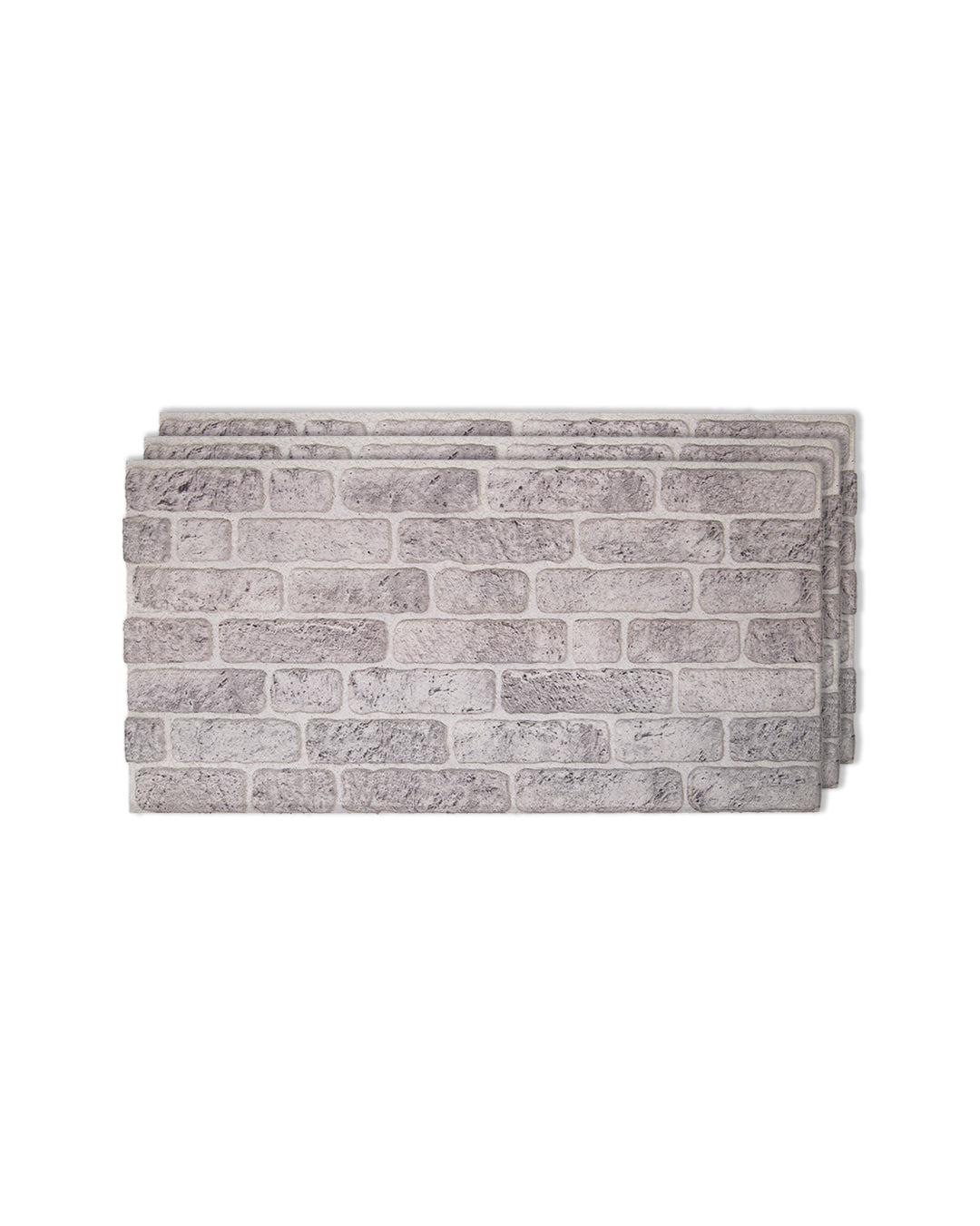 White Grey SL-1702 | 3D Brick Effect Decorative Wall Panels, 20x40in | 3/10/20 Panel Options