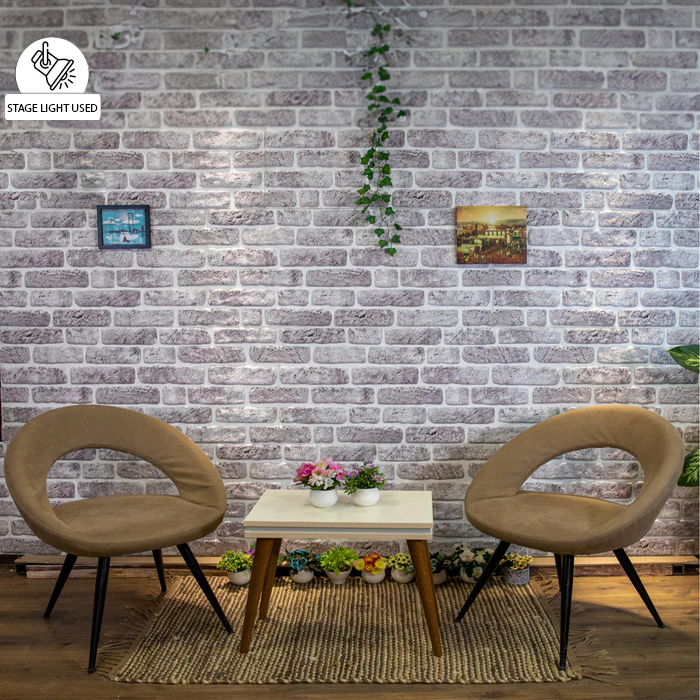 White Grey Slim L-1702 3D Decorative Wall Panels