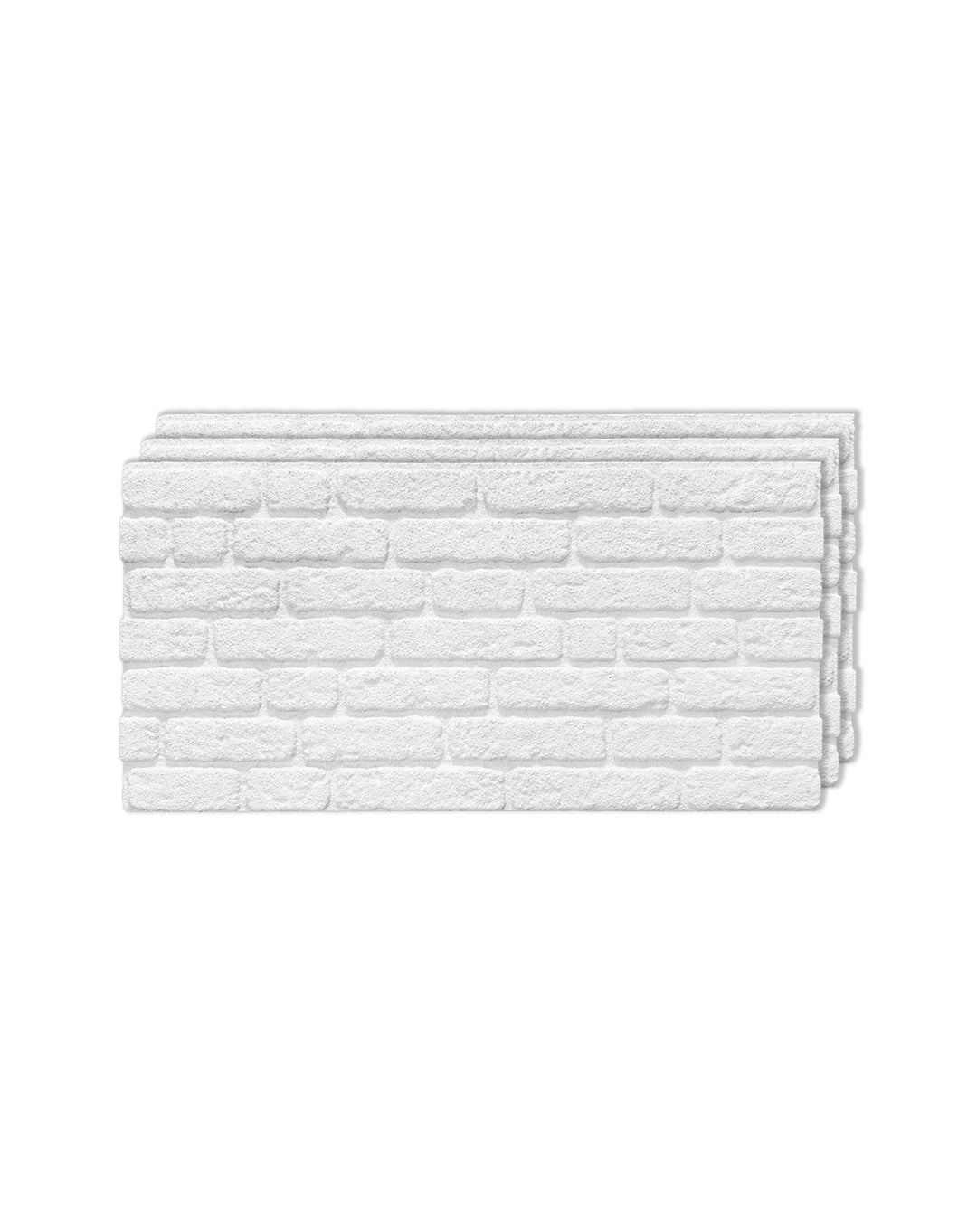White Snow SL-1900 | 3D Brick Effect Decorative Wall Panels, 20x40in | 3/10/20 Panel Options