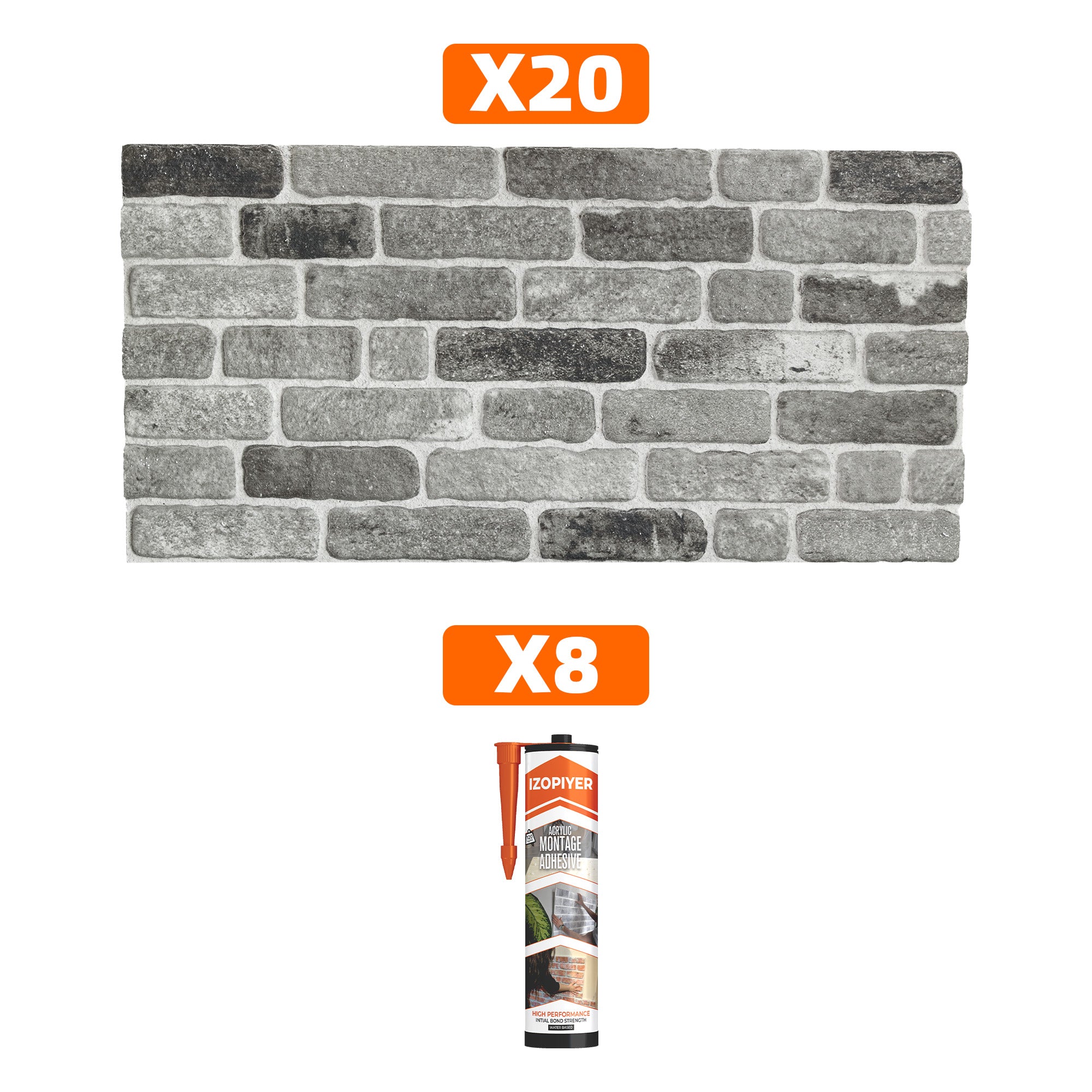 Path Of Gray Slim L-1926 3D Decorative Wall Panels