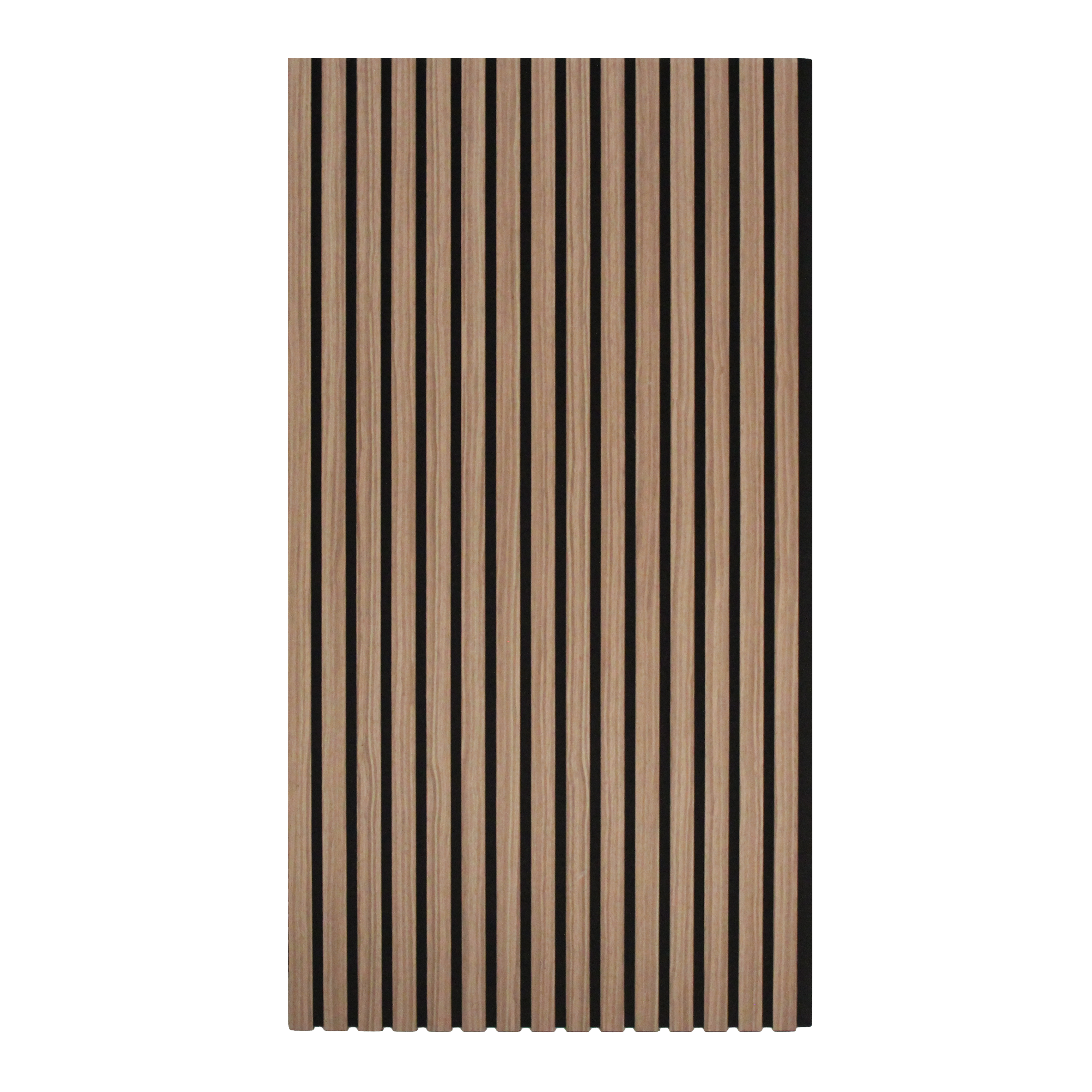 Acoustic Wood Wall Panel, Peel and Stick, 24inx48in– Dark walnut