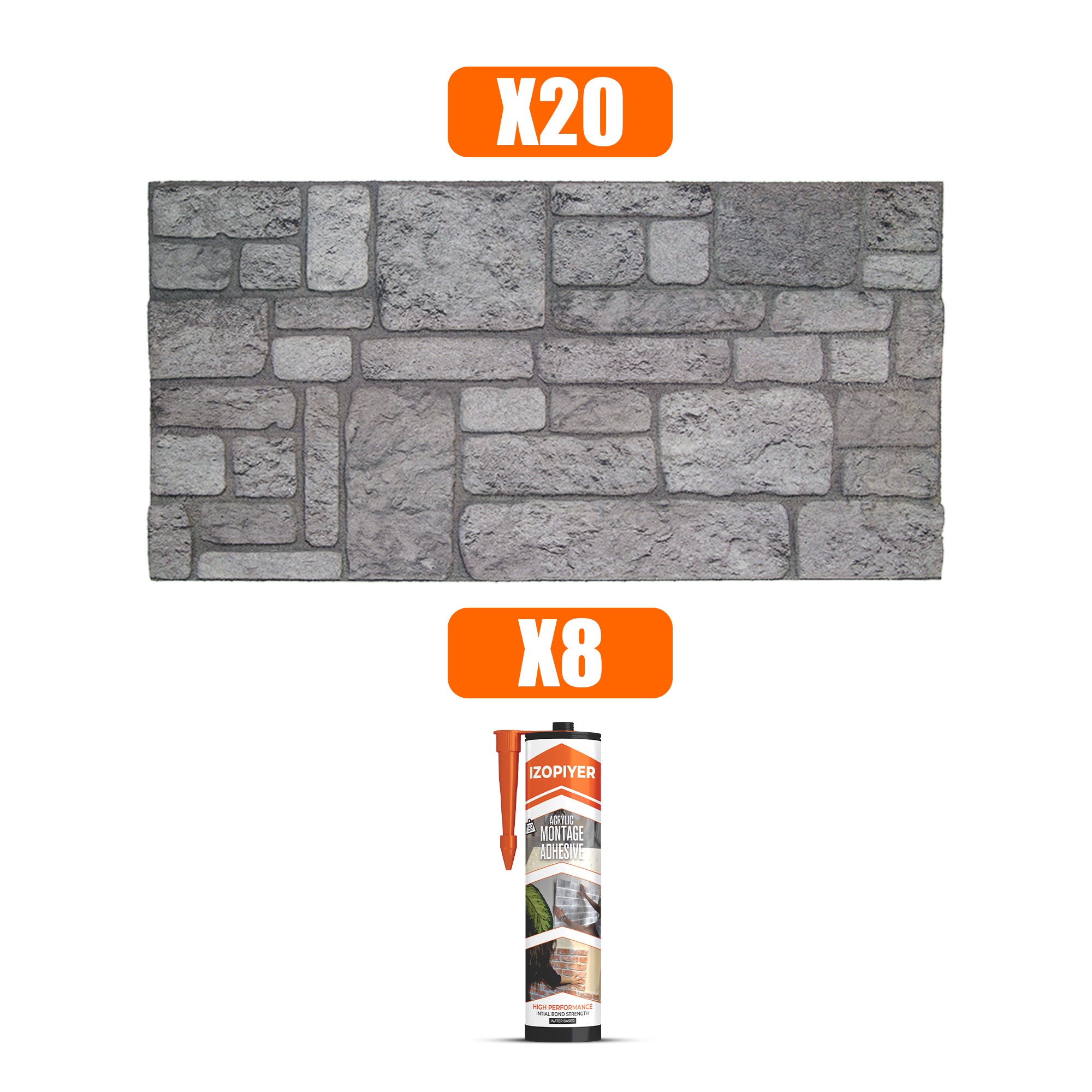 Backyard K-04 3D Brick Mixed Wall Panels