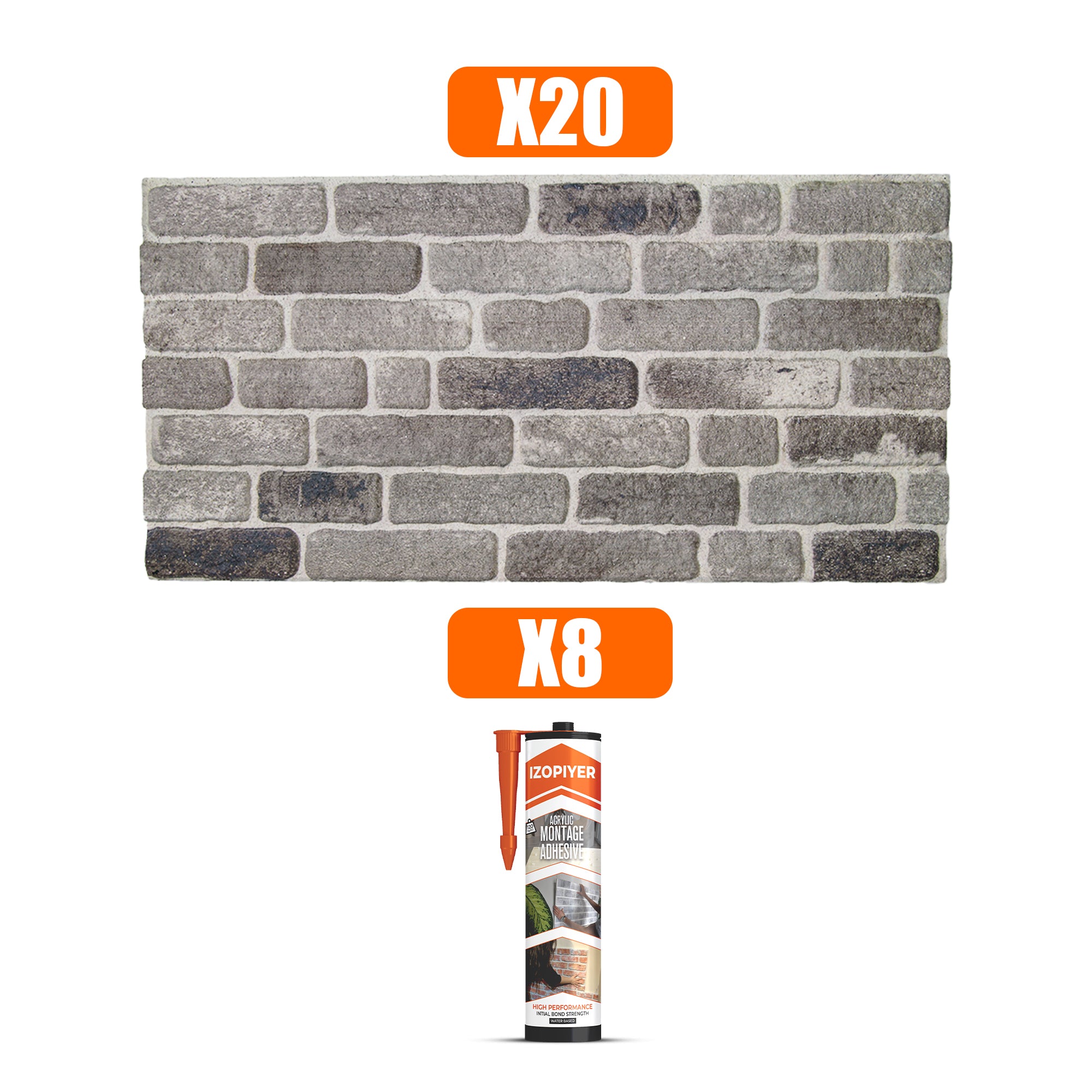 Path Of Gray Slim L-1926 3D Decorative Wall Panels