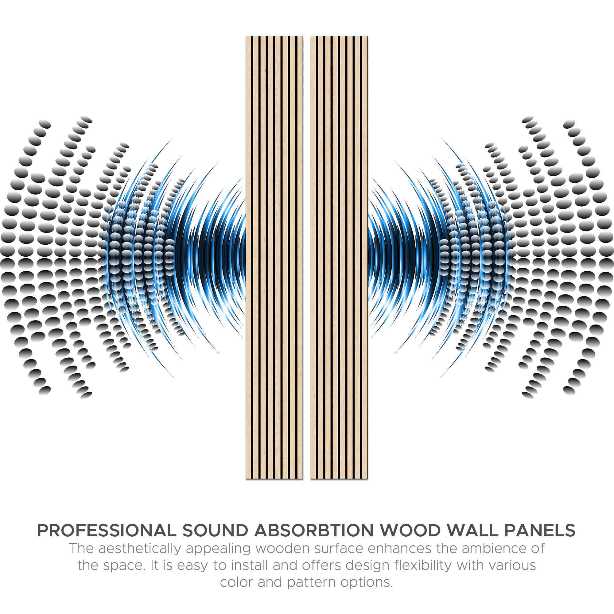 Refreshing Oak Harmony Wood-T55 Acoustic Wood Wall Panels