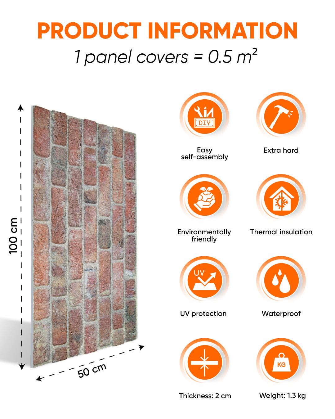Stone Bridge Slim L-1902 3D Decorative Wall Panels