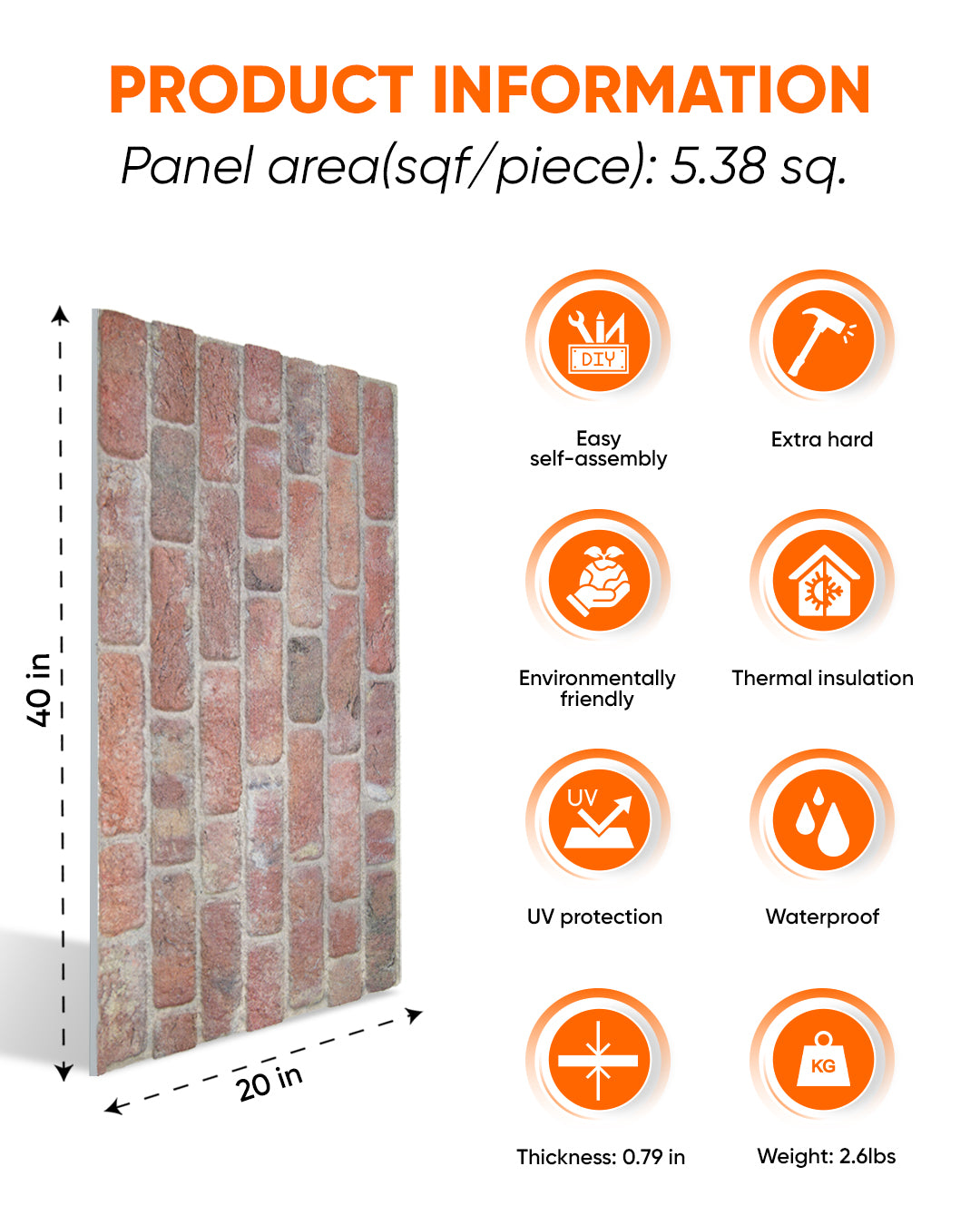 Stone Bridge Slim L-1902 3D Decorative Wall Panels