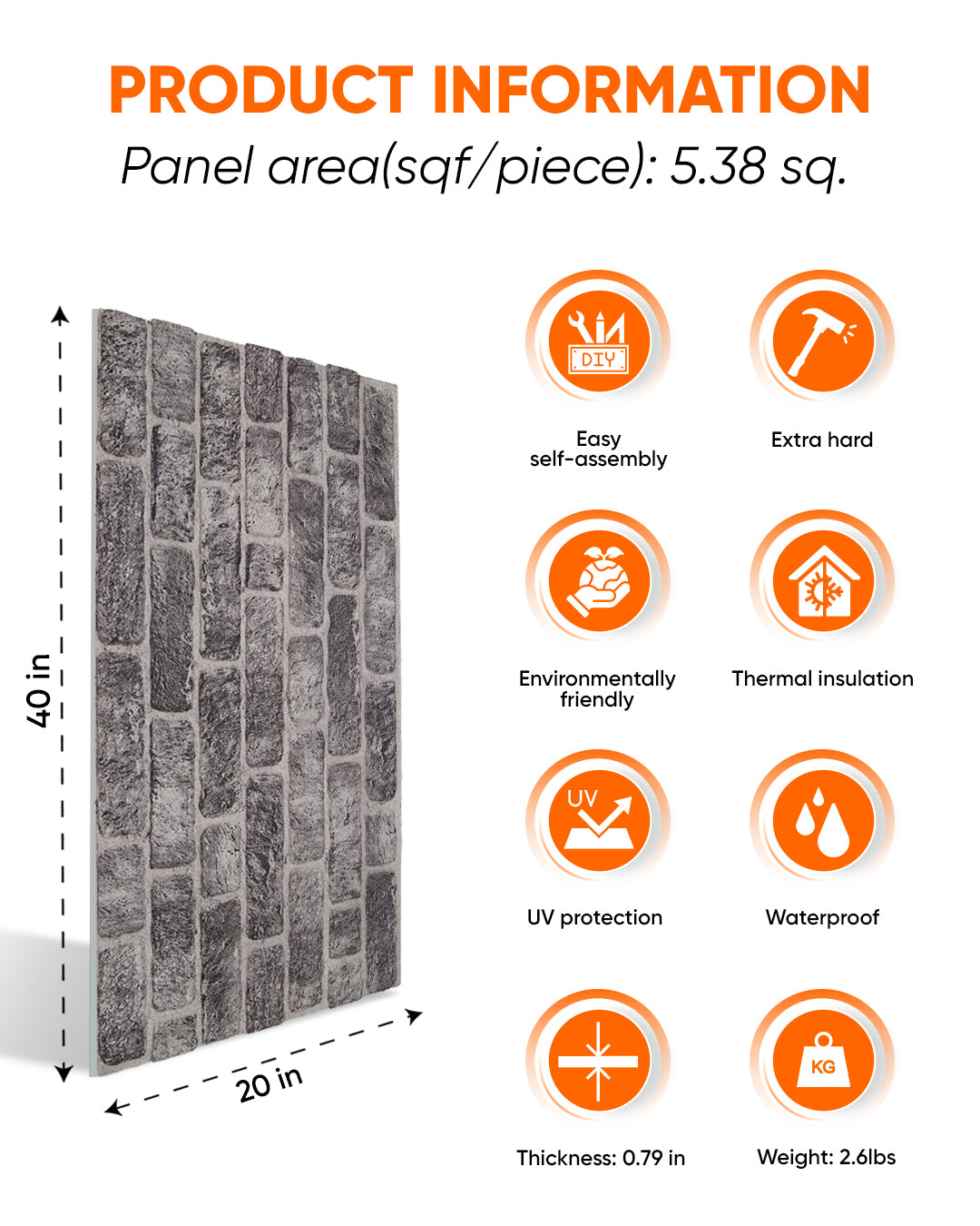 Old Town Slim L-1703 3D Decorative Wall Panels