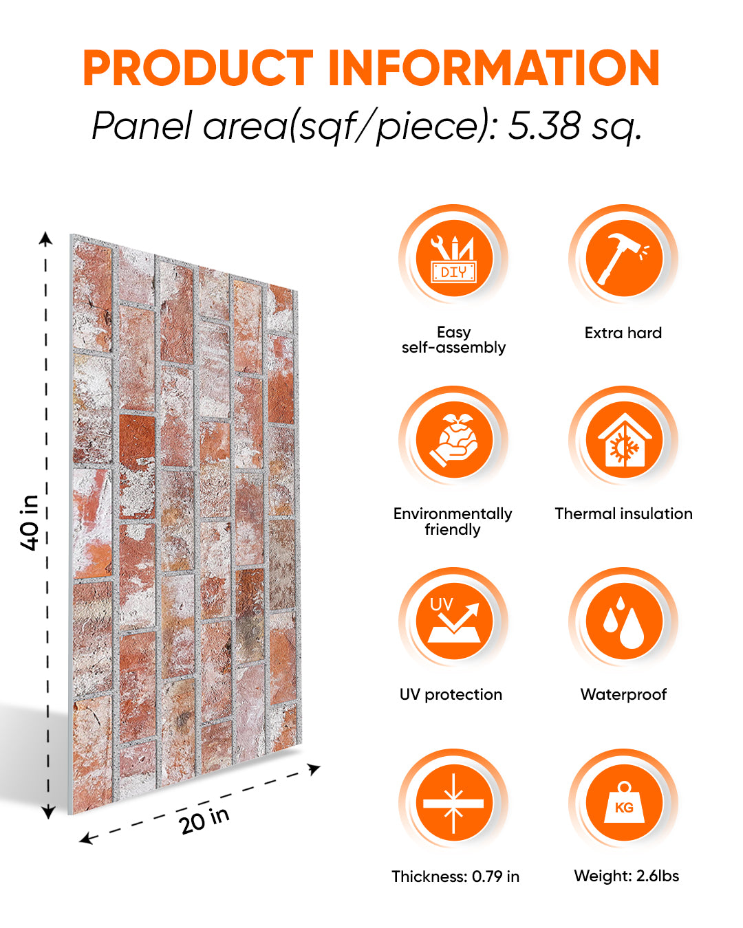 Stone House T-1913 3D Decorative Wall Panels