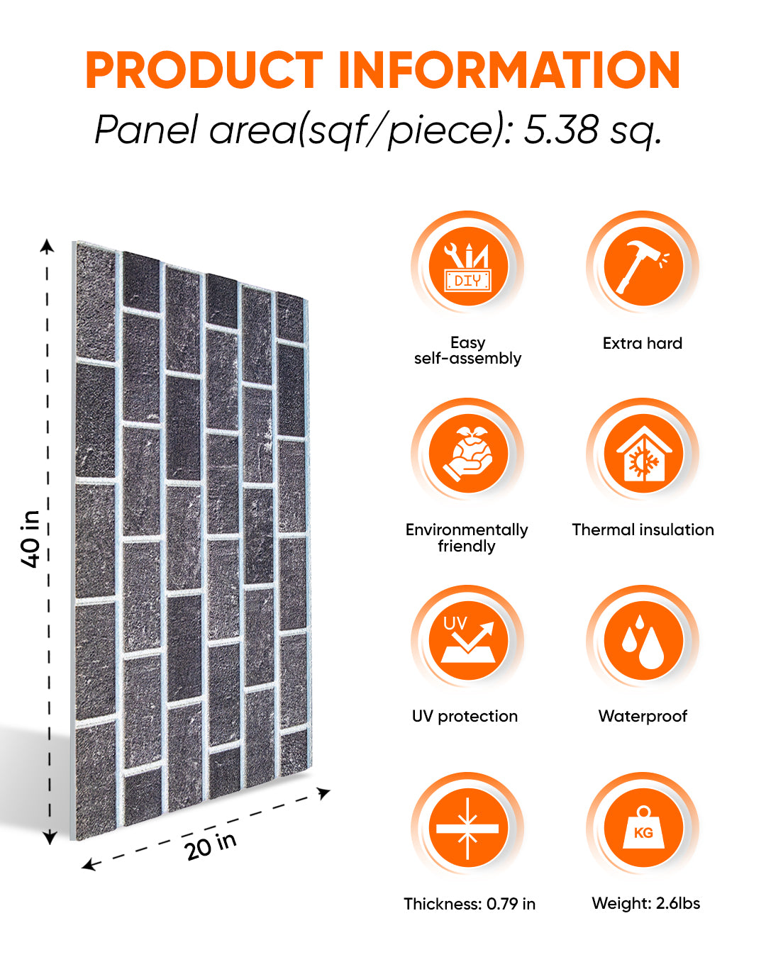 Ash Smoke T-1905 3D Decorative Wall Panels