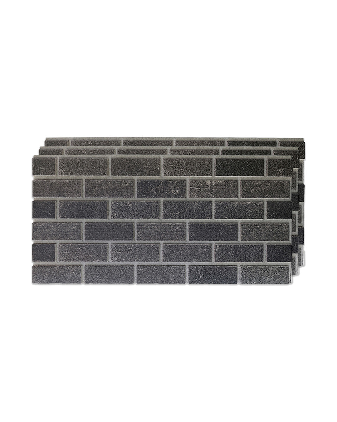 Ash Smoke T-1905 | 3D Brick Effect Decorative Wall Panels, 20x40in | 3/10/20 Panel Options