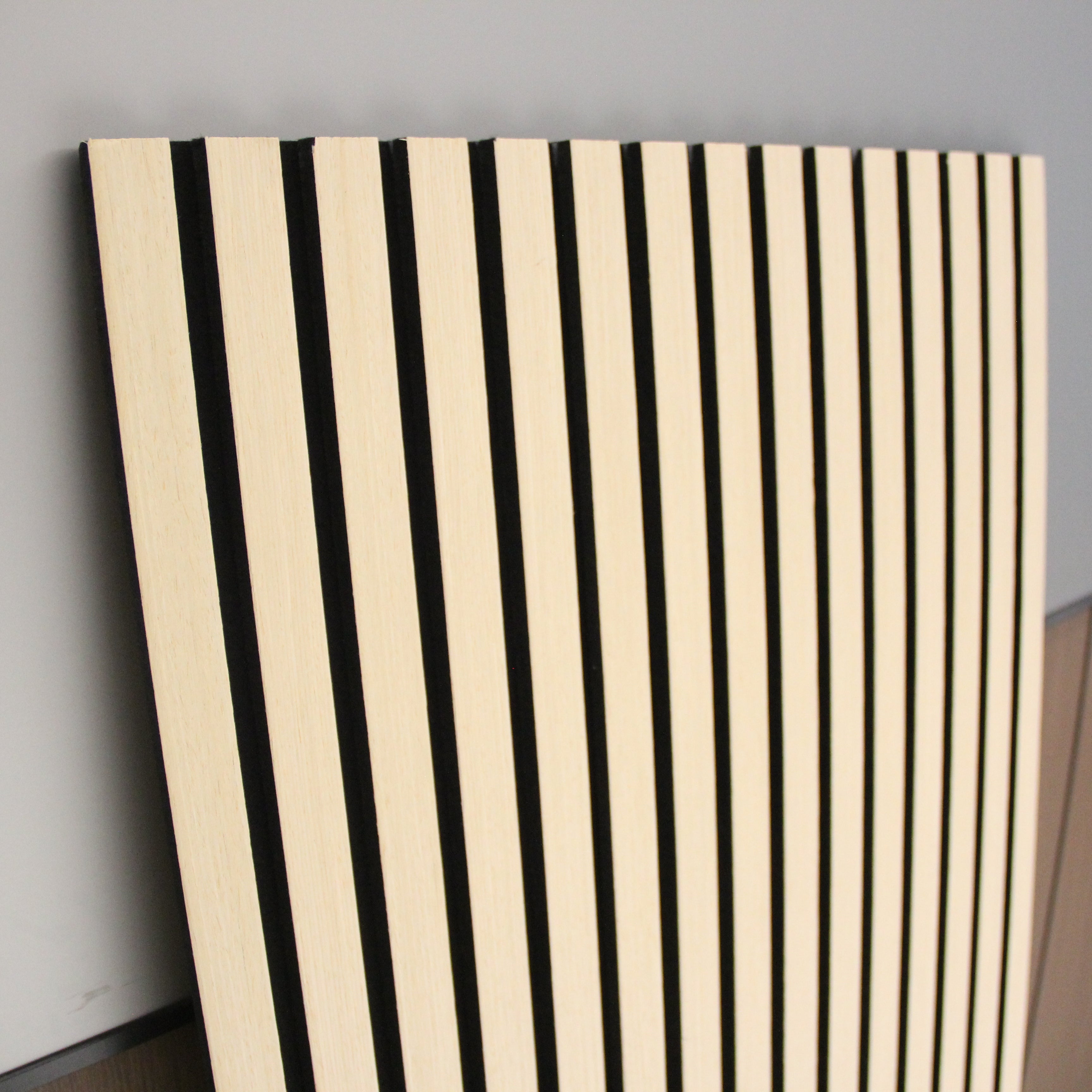 Acoustic Wood Wall Panel, Peel and Stick, 24inx48in– White Oak