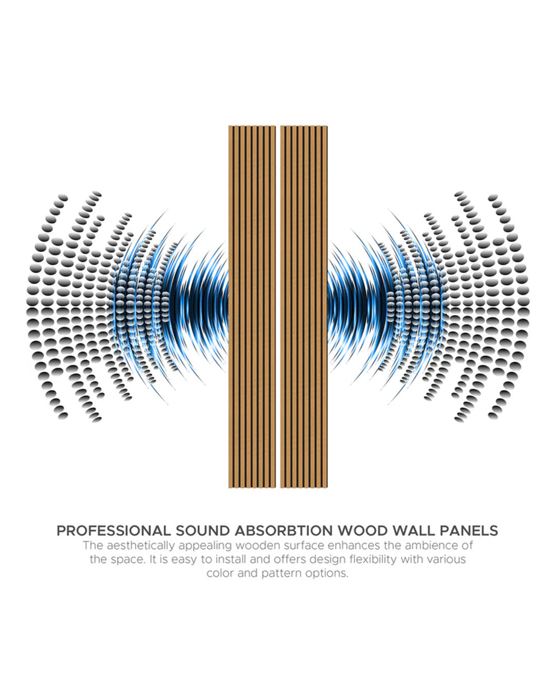 Forest Eye Harmony Wood-T44 Acoustic Wood Wall Panels