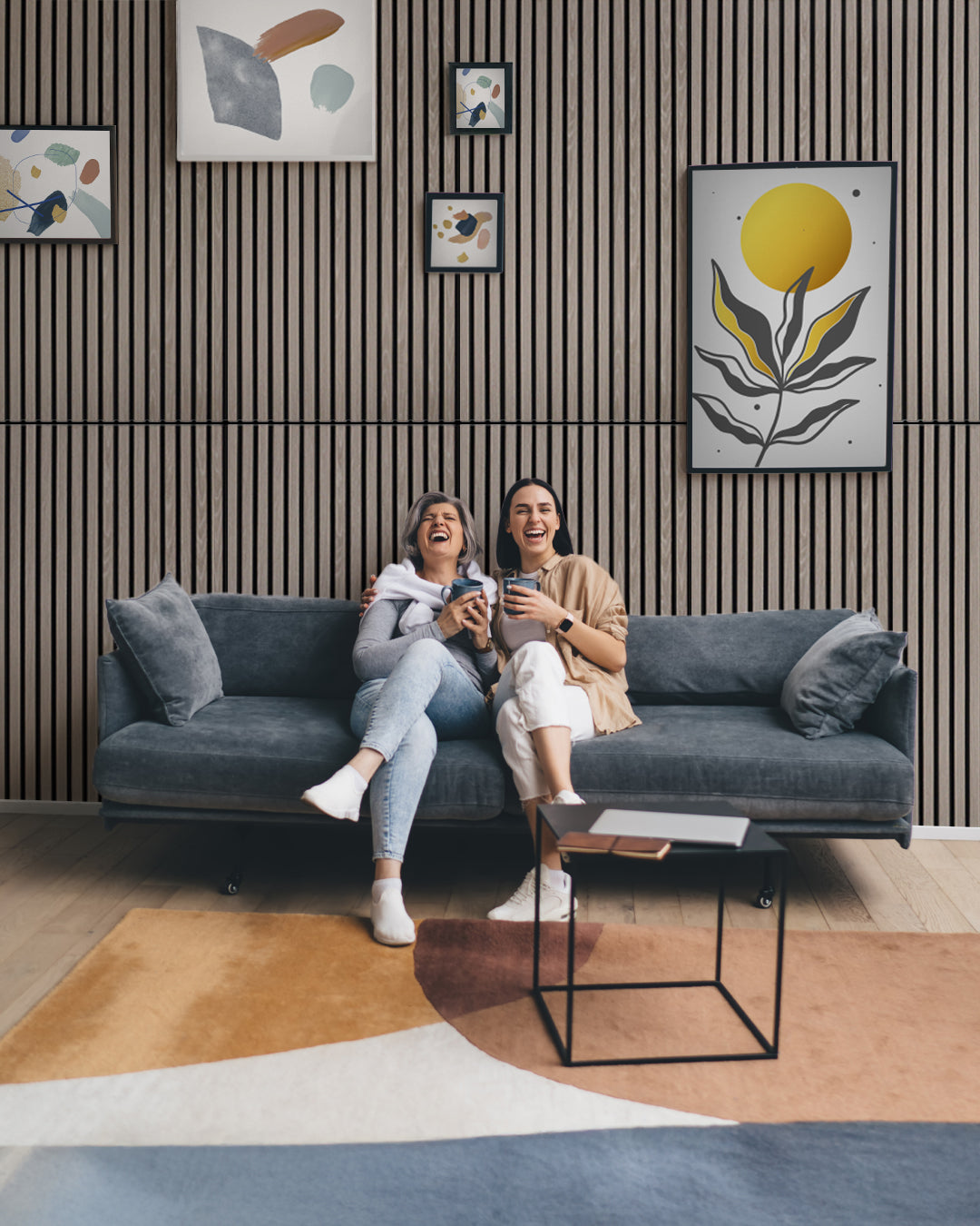 Acoustic Wood Wall Panel, Peel and Stick, 24inx48in – Light