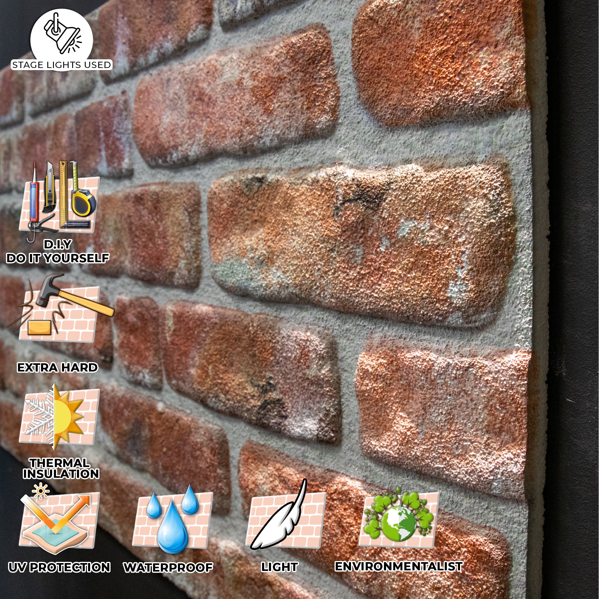 Stone Bridge Slim L-1902 3D Decorative Wall Panels