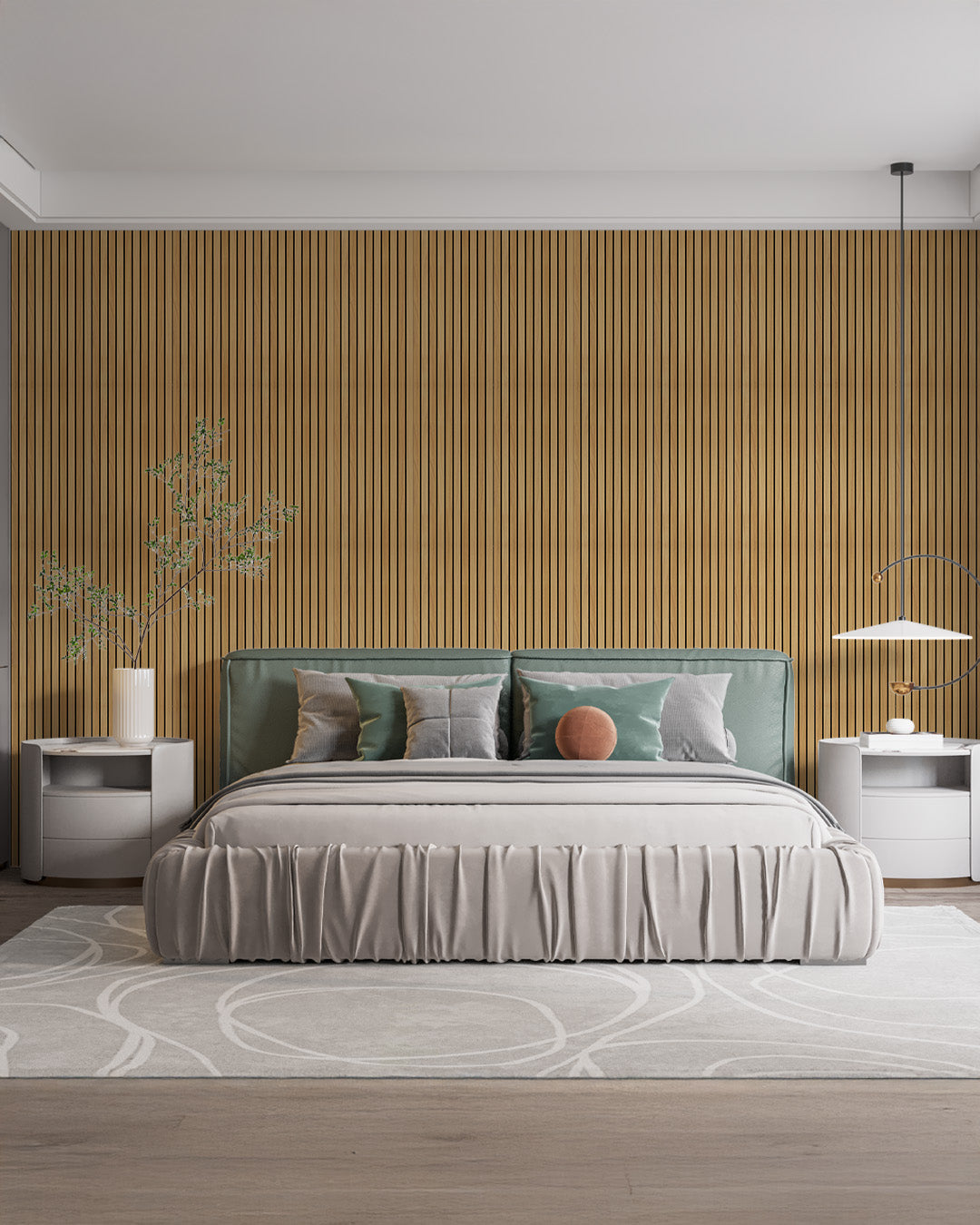 Light Wood AP-01 3D Wood Effect Wall Panels 5Pieces