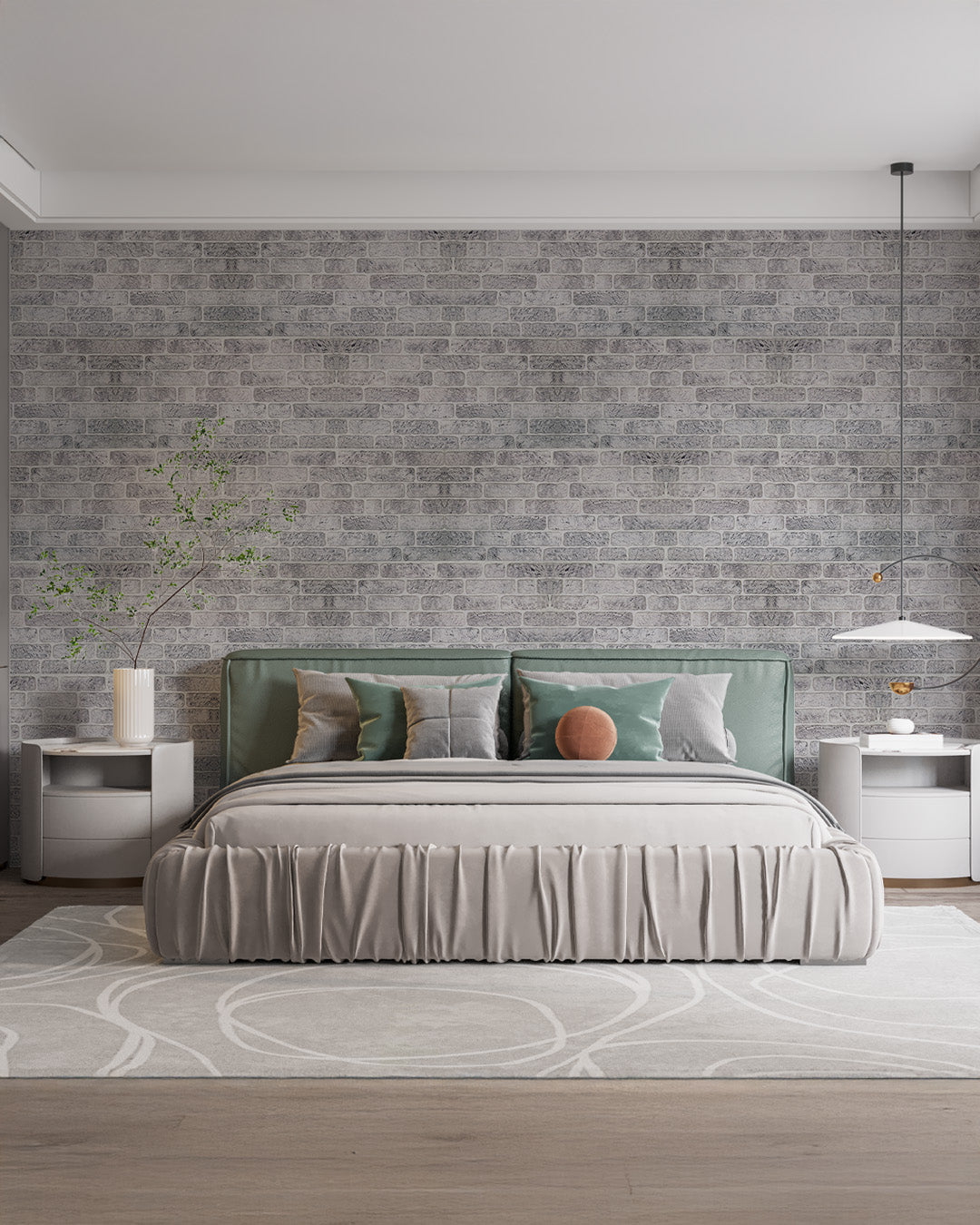 White Grey Slim L-1702 3D Decorative Wall Panels
