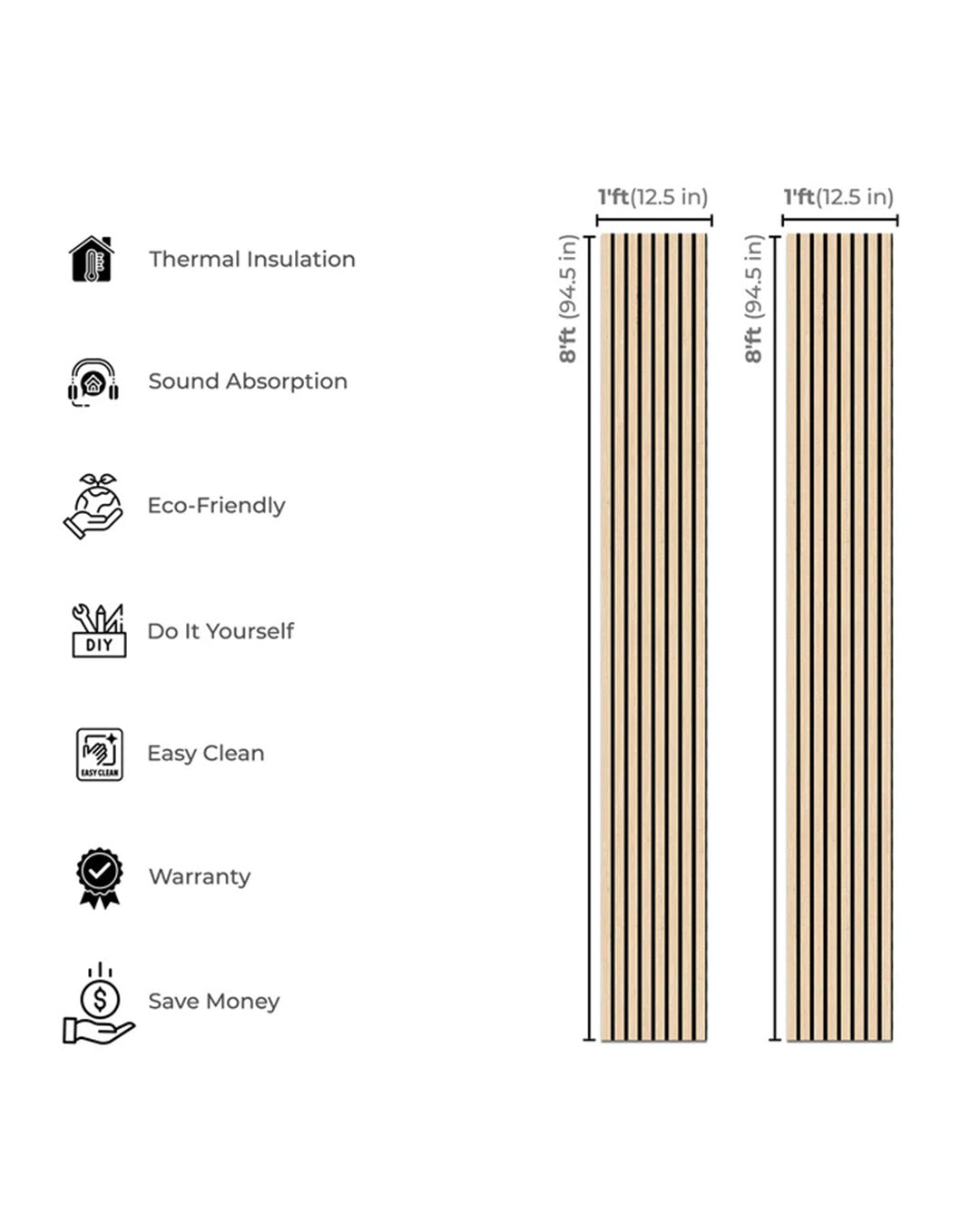 Refreshing Oak Harmony Wood-T55 Acoustic Wood Wall Panels