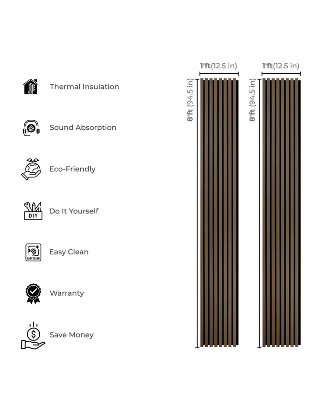 Vintage Time Harmony Wood-T46 Acoustic Wood Wall Panels