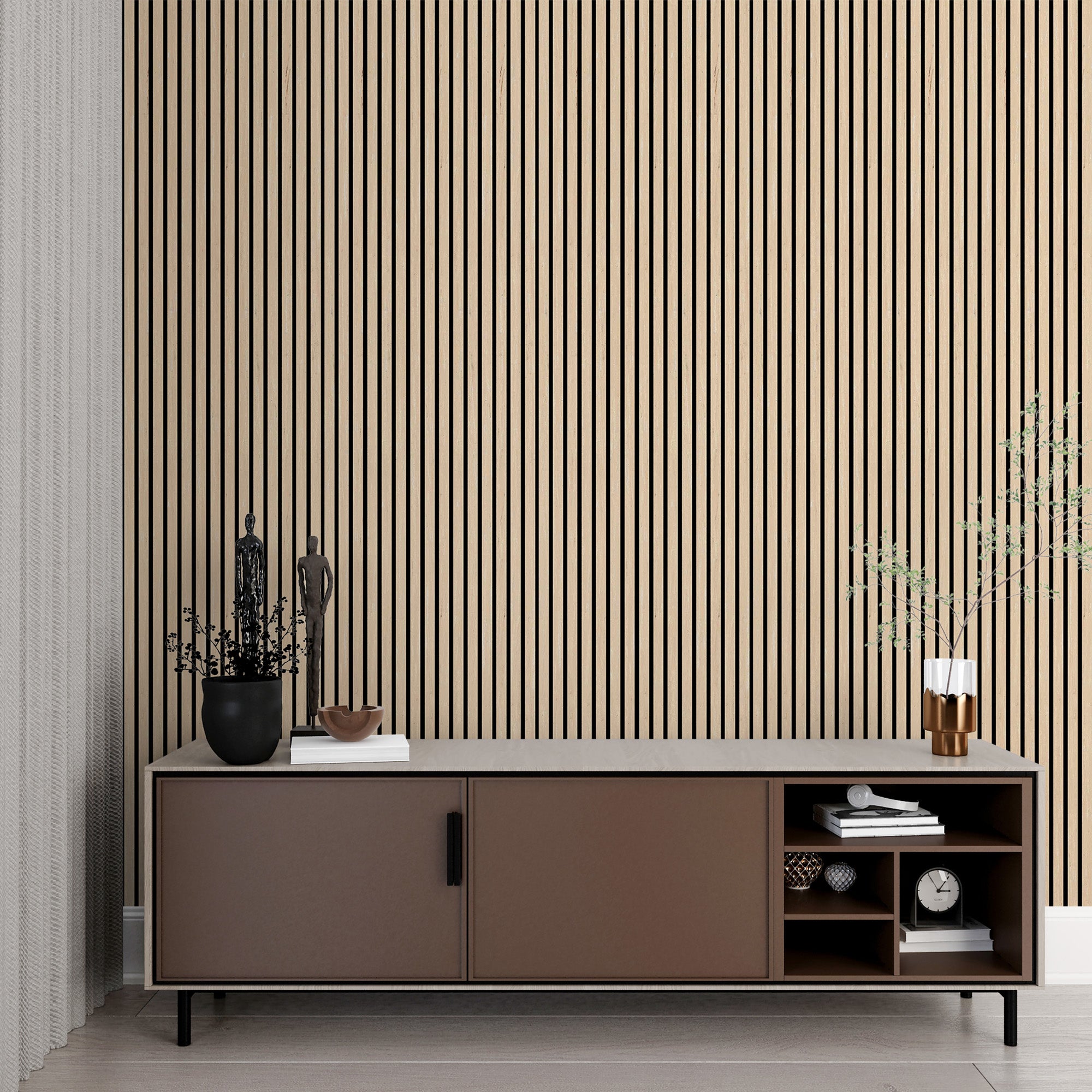 Refreshing Oak Harmony Wood-T55 Acoustic Wood Wall Panels