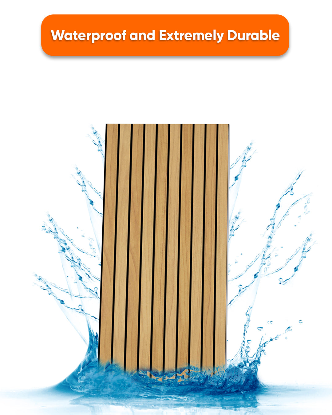 Light Wood AP-01 3D Wood Effect Wall Panels 5Pieces