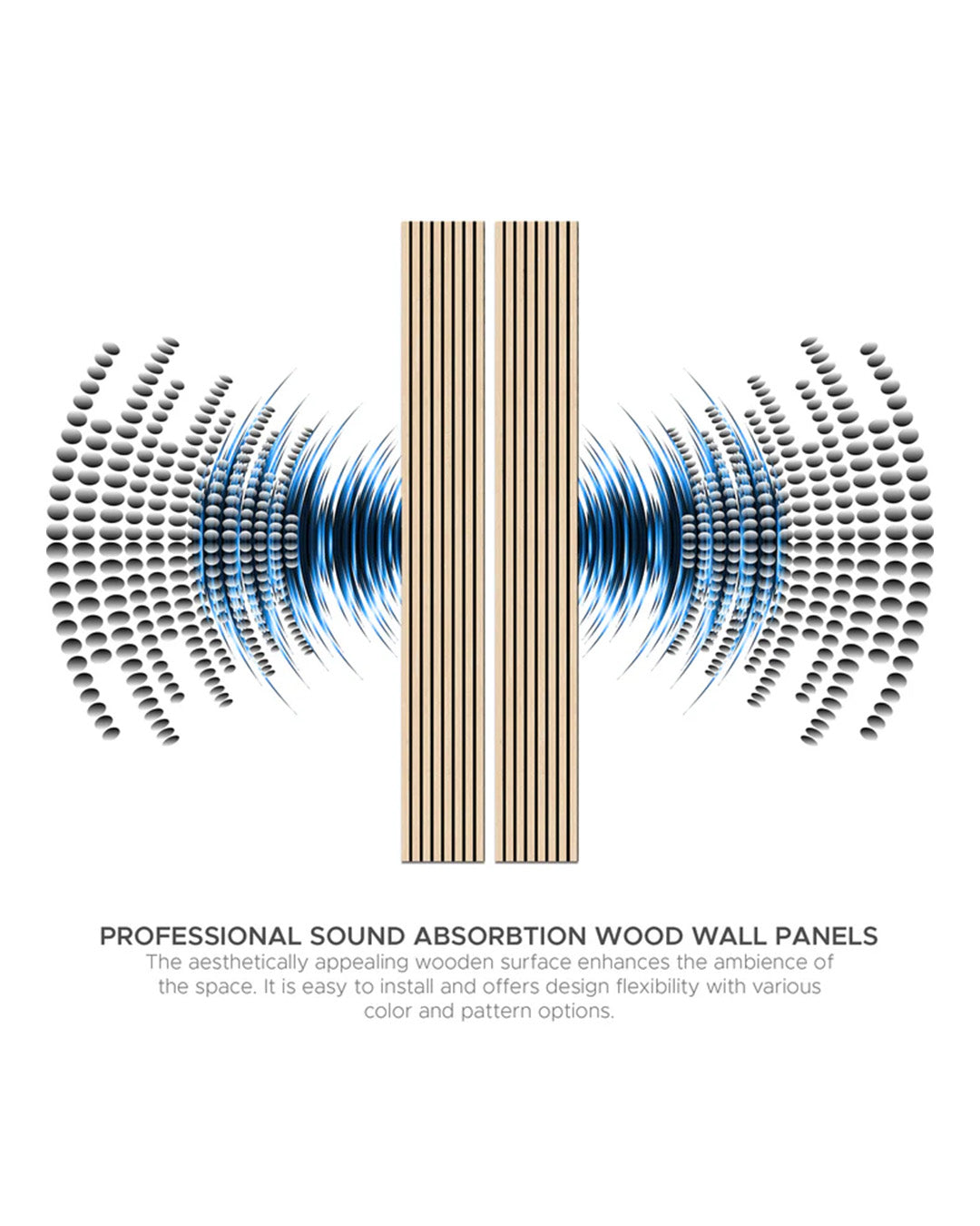 Refreshing Oak Harmony Wood-T55 Acoustic Wood Wall Panels
