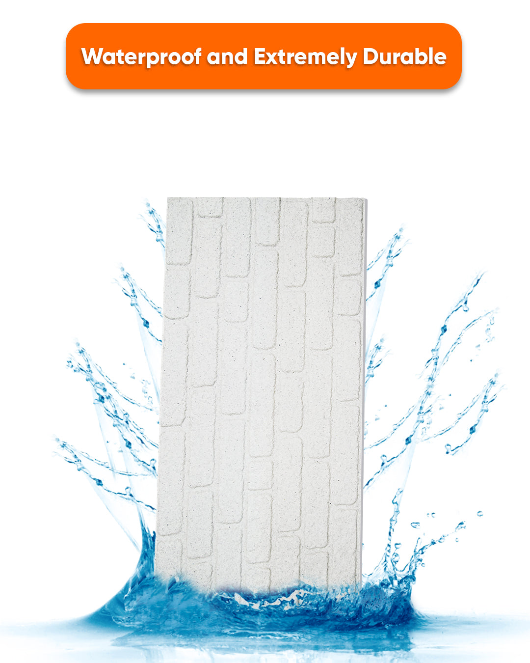 White Snow Slim L-1900 3D Decorative Wall Panels