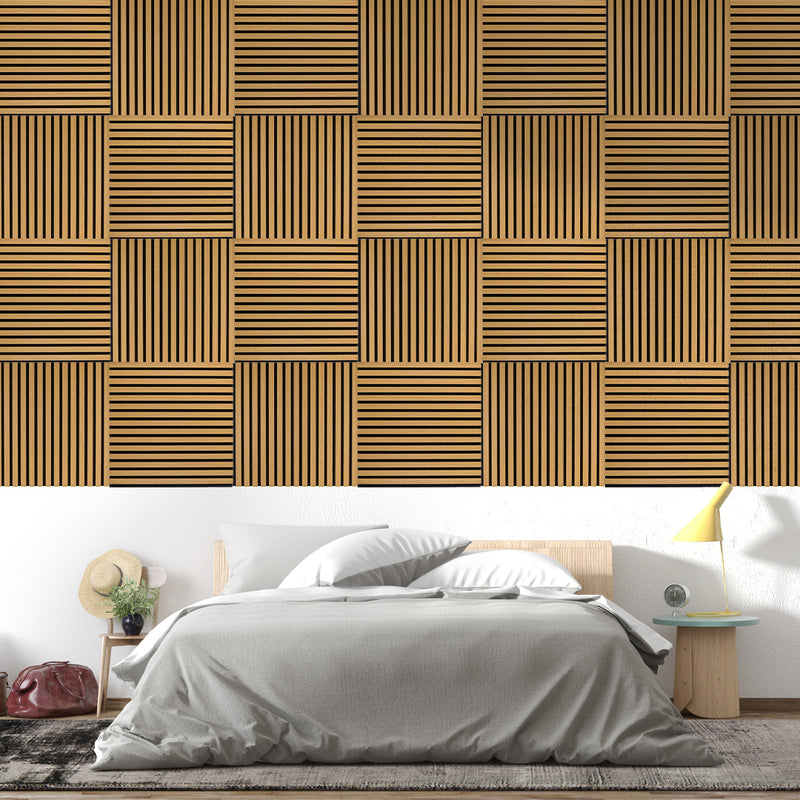 Refreshing Oak Harmony Wood-T55 Acoustic Wood Wall Panels