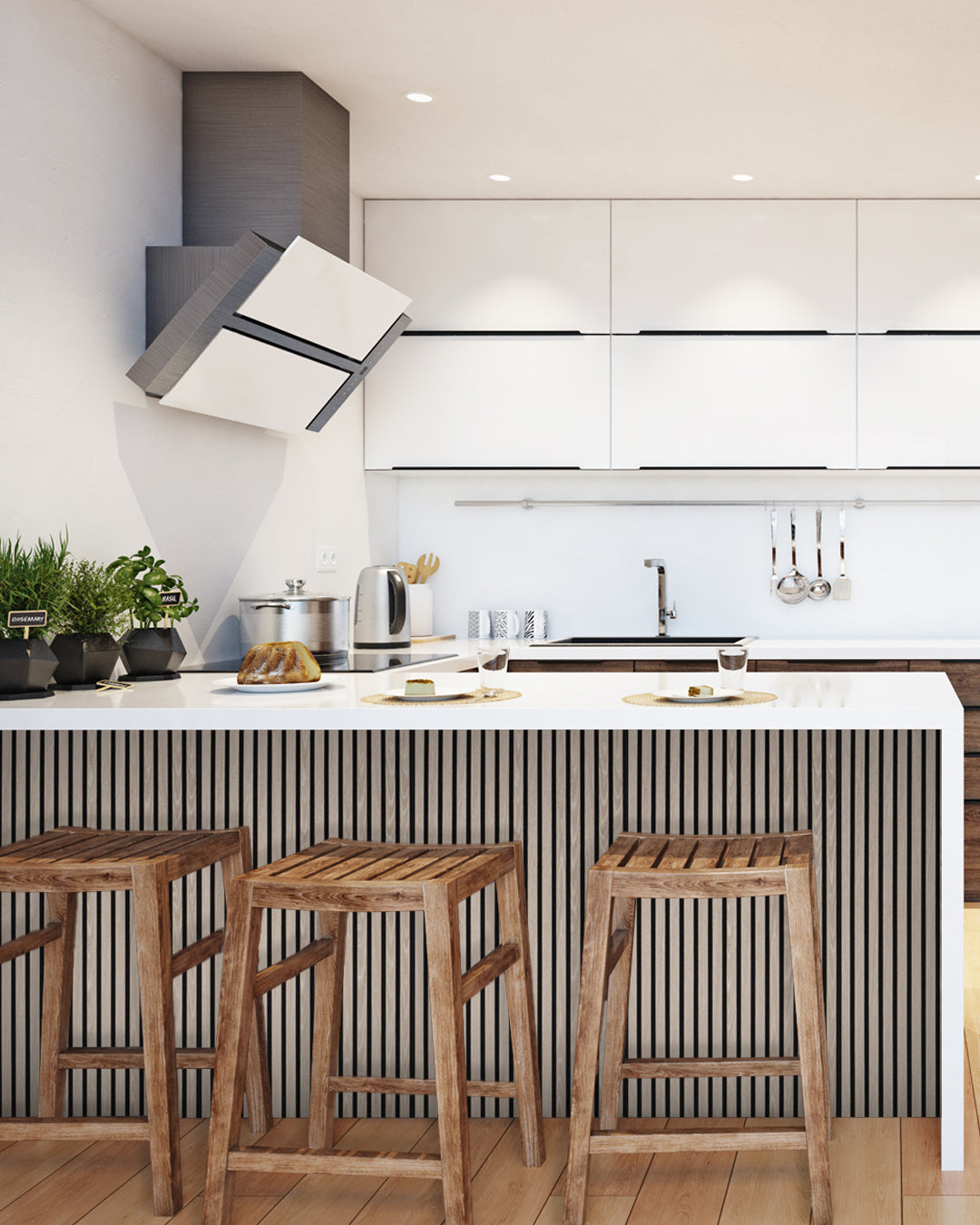 Acoustic Wood Wall Panel, Peel and Stick, 24inx48in – Light