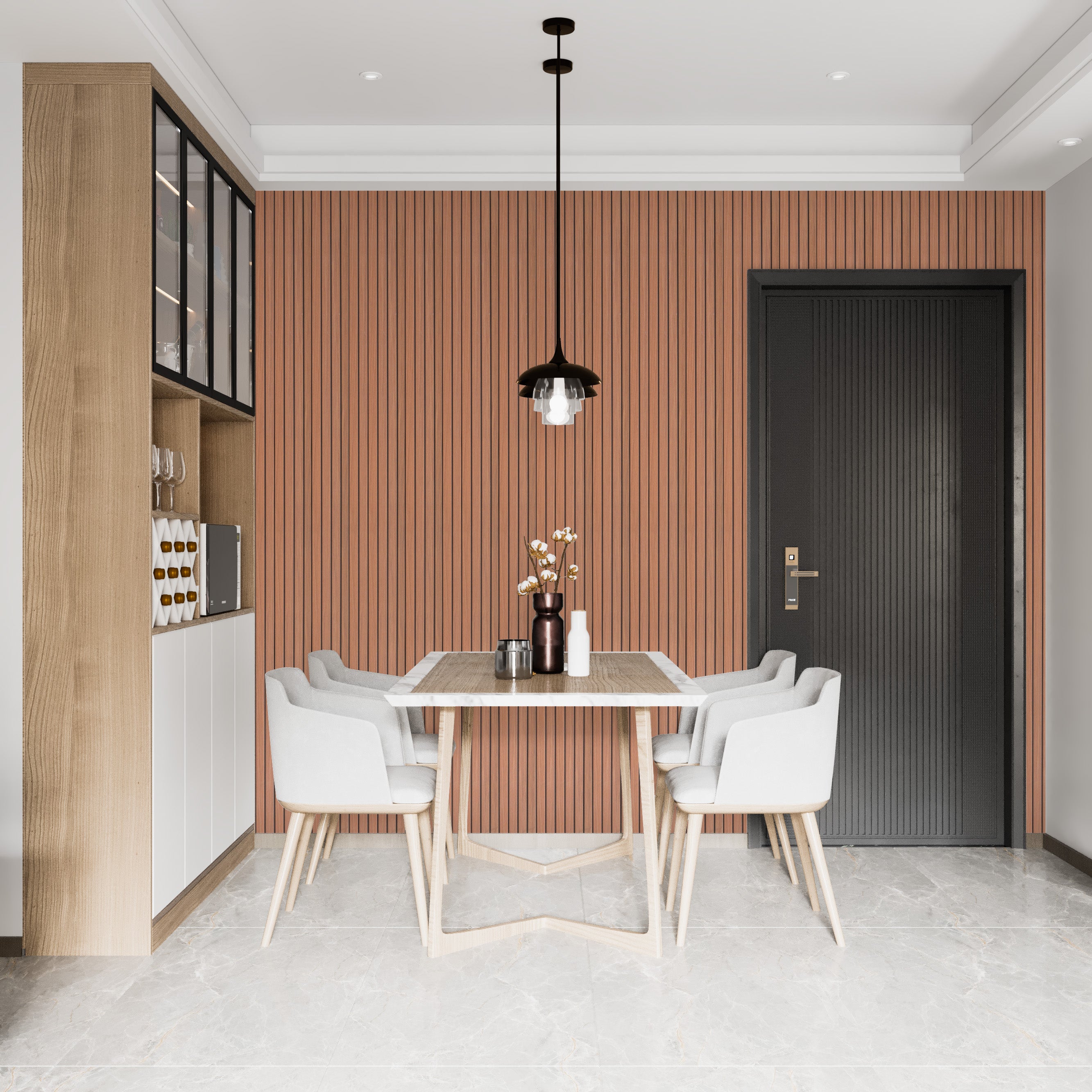 Chestnut Shell Wood AP-03 3D Wood Effect Wall Panels 5Pieces